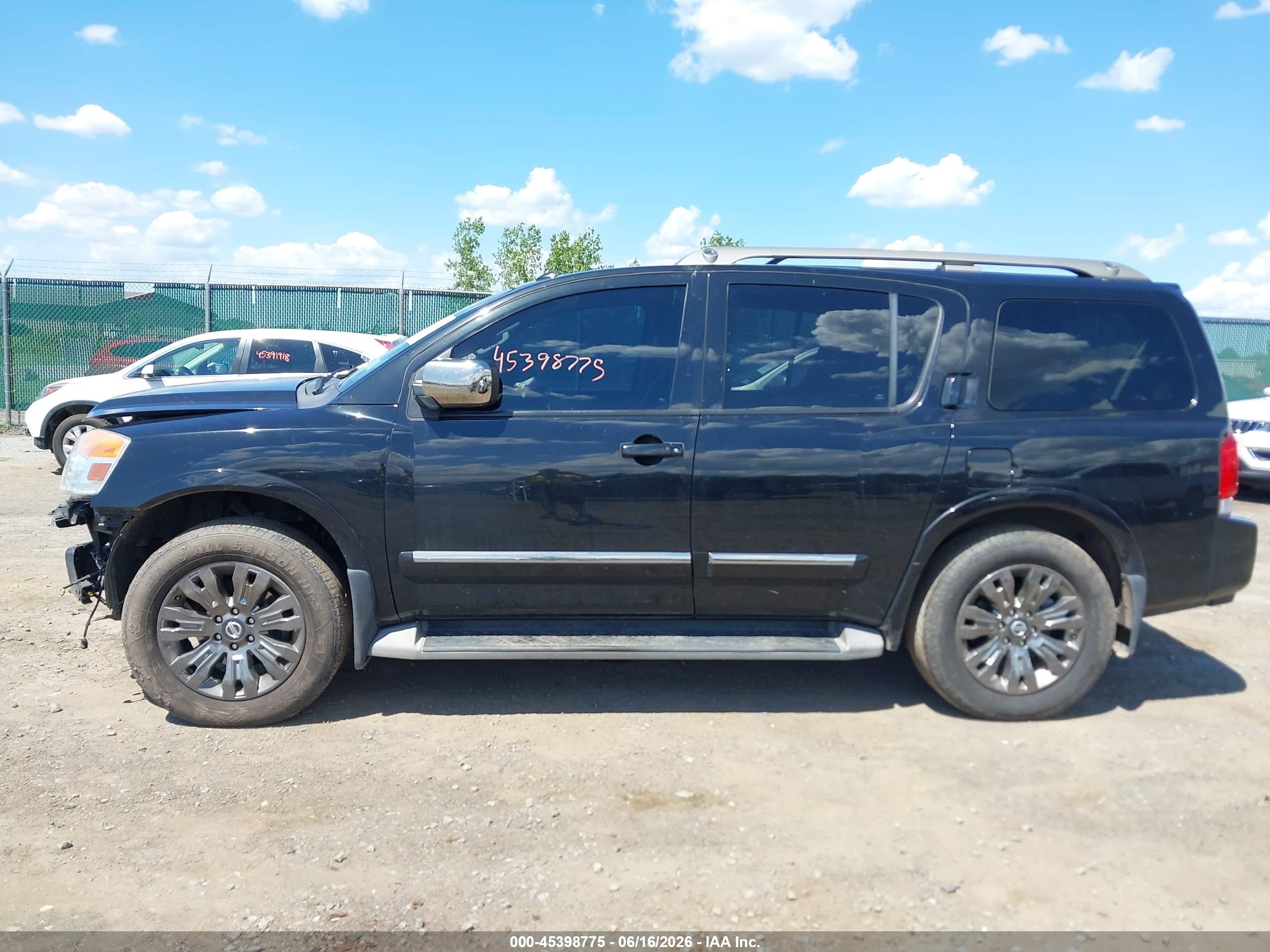 2015 Nissan Armada Platinum/sl/sv Black vin: 5N1AA0NE1FN606484