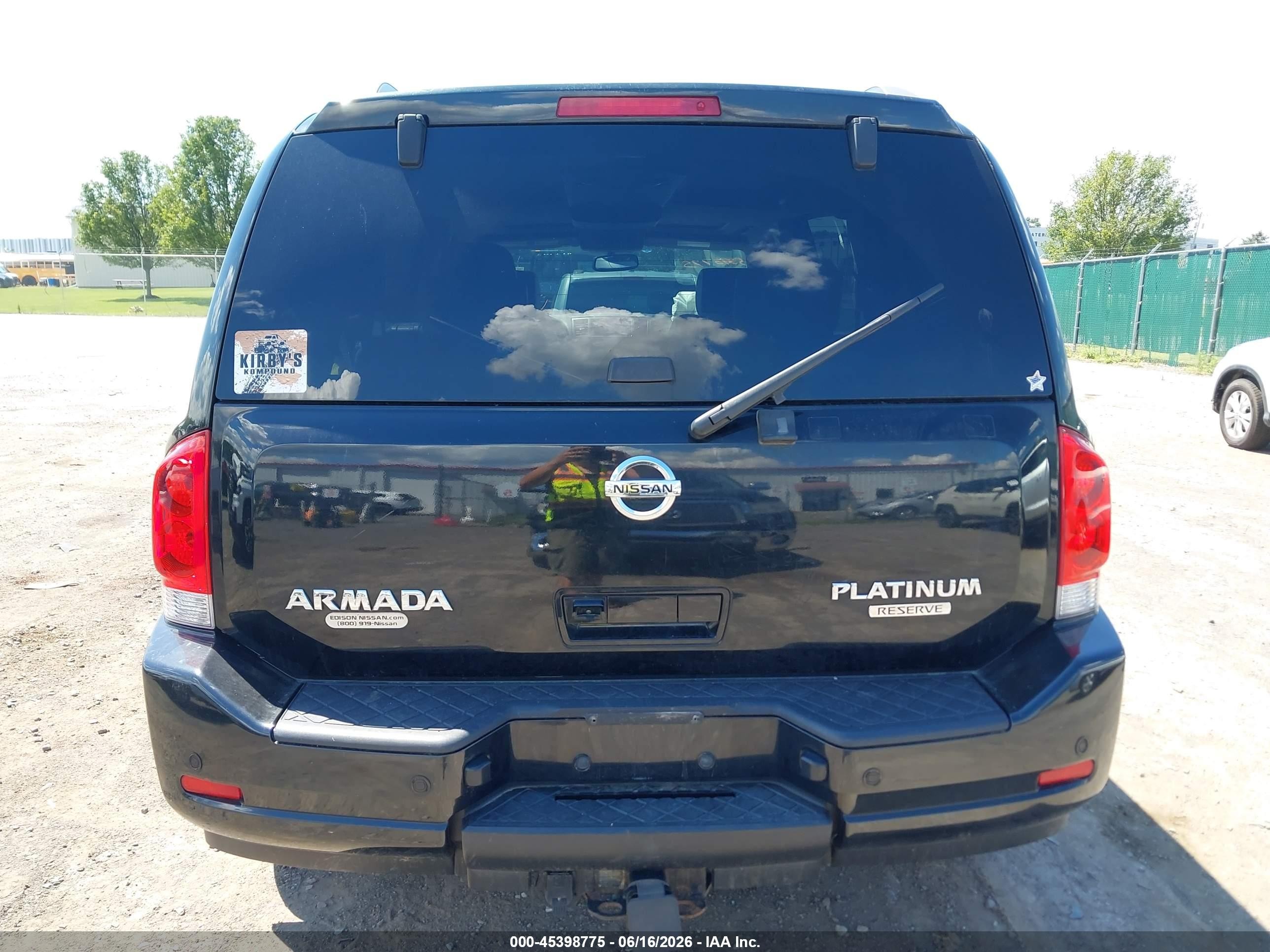 2015 Nissan Armada Platinum/sl/sv Black vin: 5N1AA0NE1FN606484
