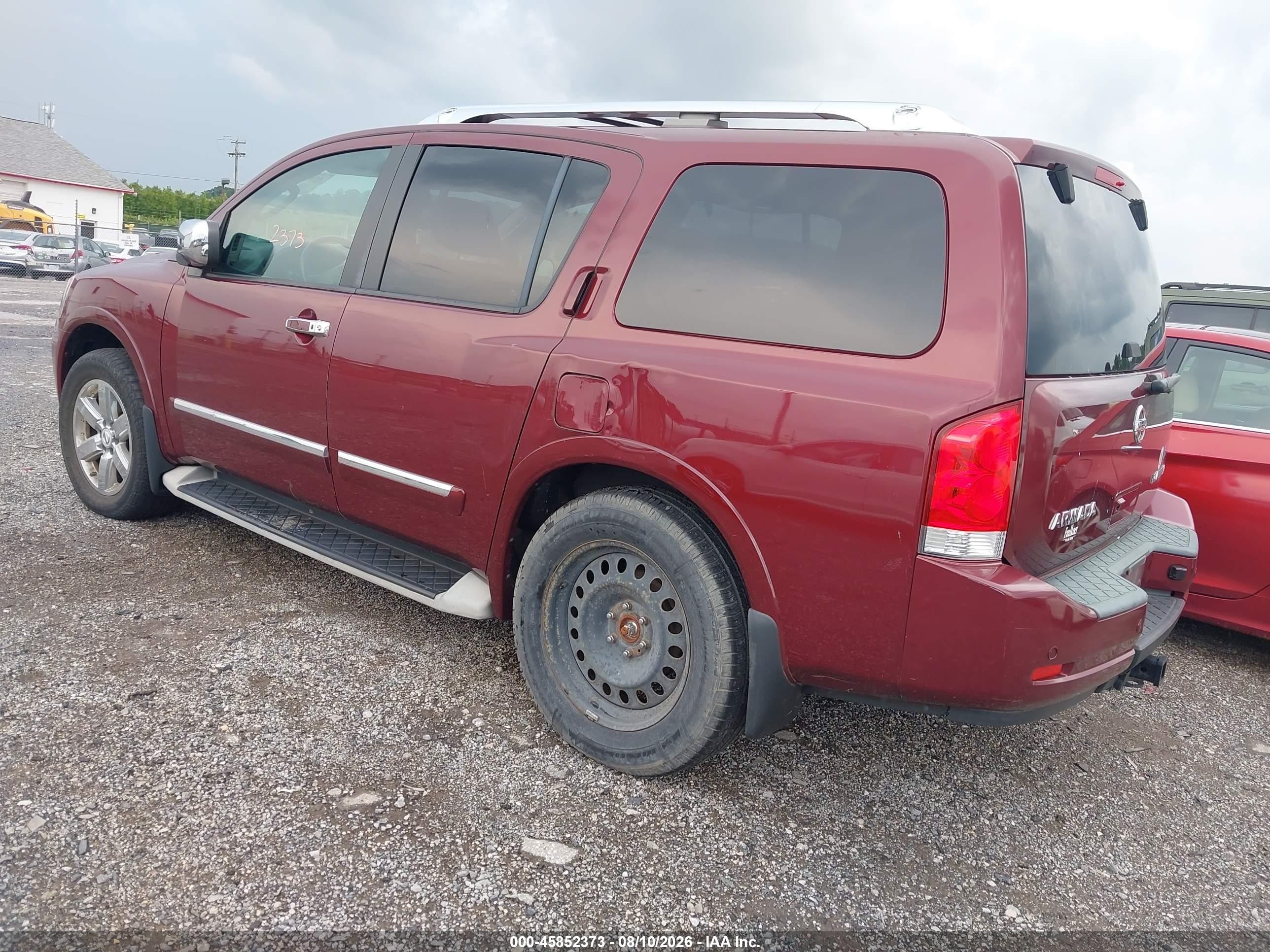 2011 Nissan Armada Platinum Maroon vin: 5N1AA0NE2BN616984