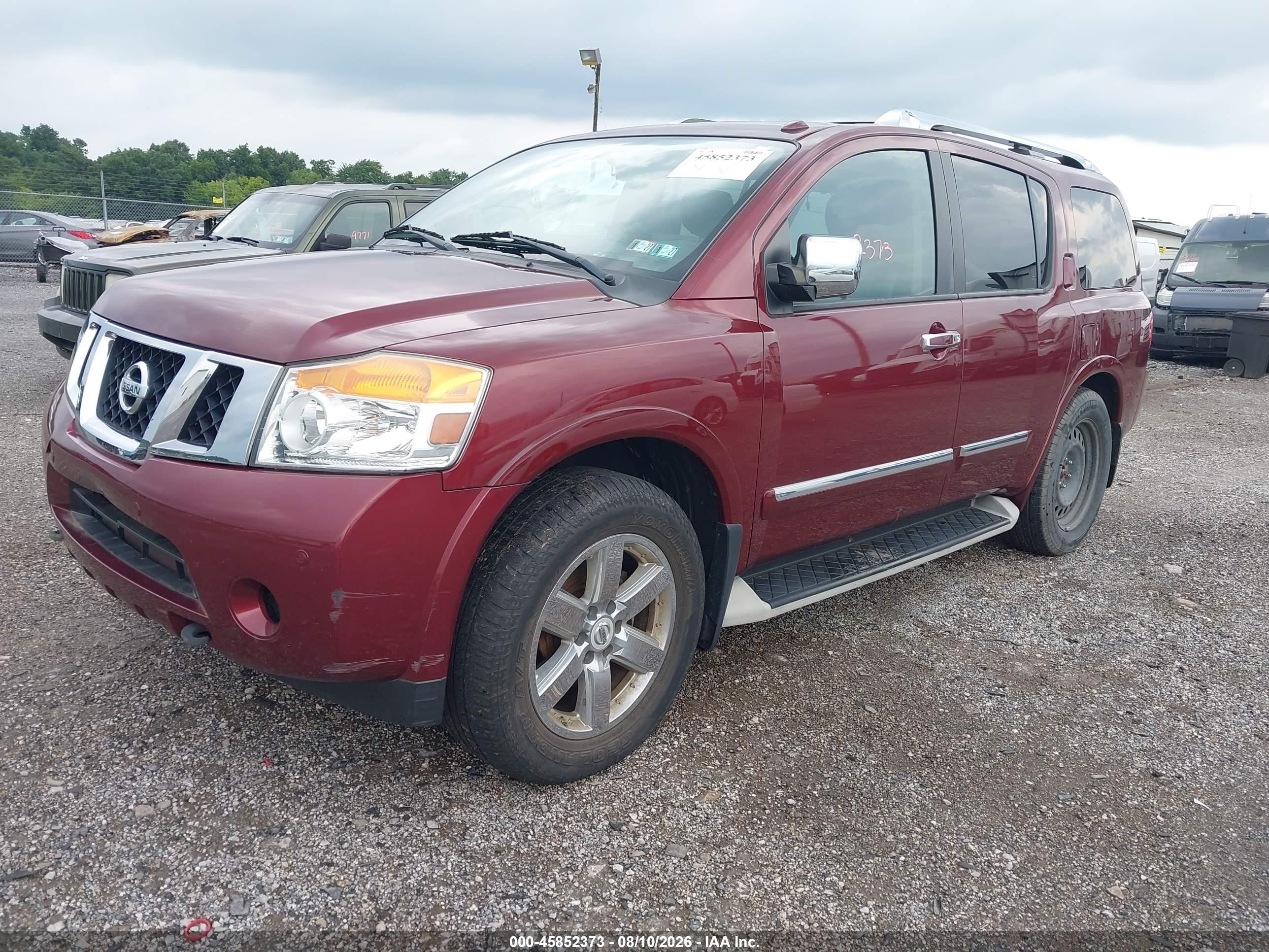 2011 Nissan Armada Platinum Maroon vin: 5N1AA0NE2BN616984