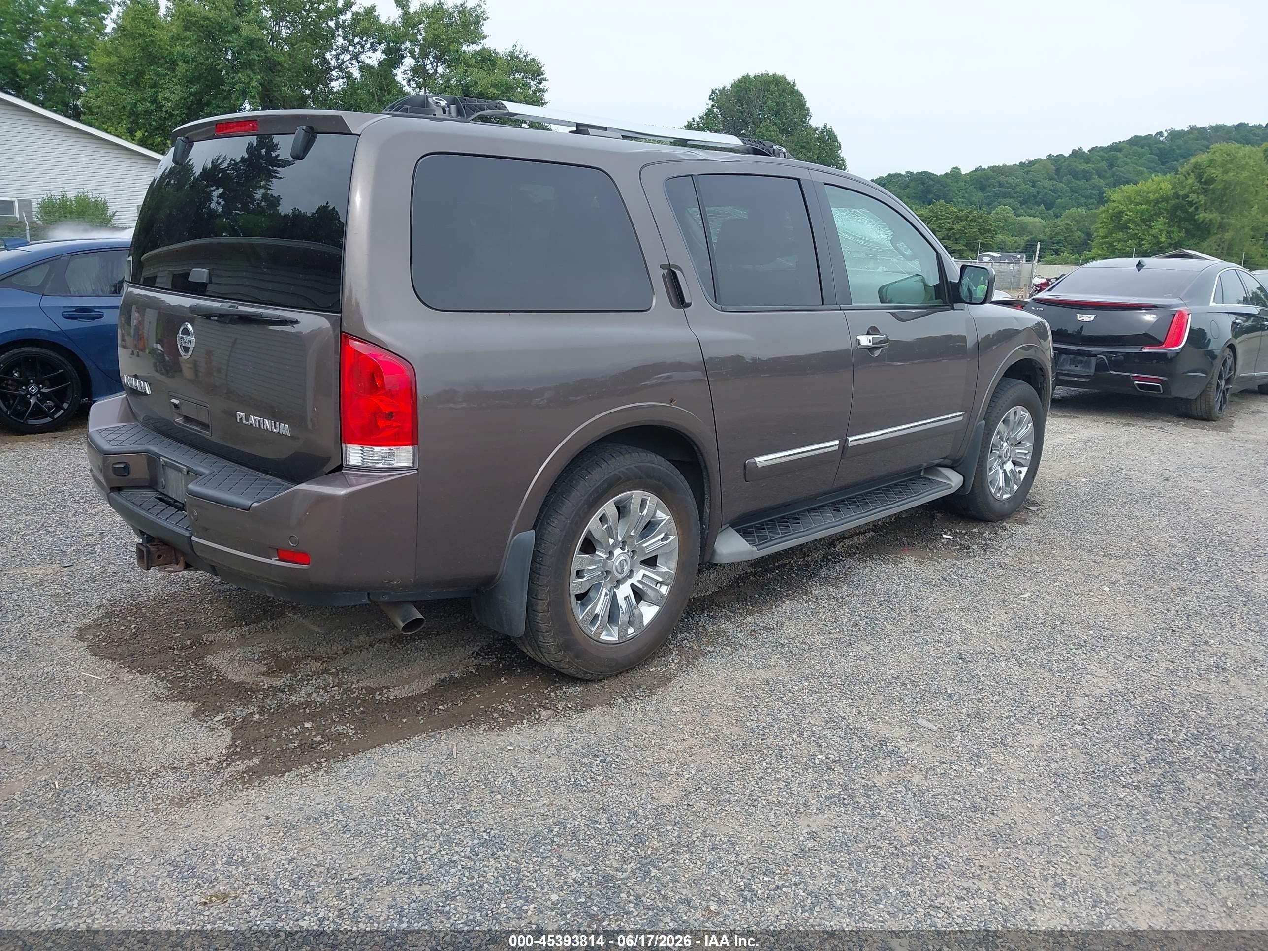 2015 Nissan Armada Platinum Brown vin: 5N1AA0NE2FN602895