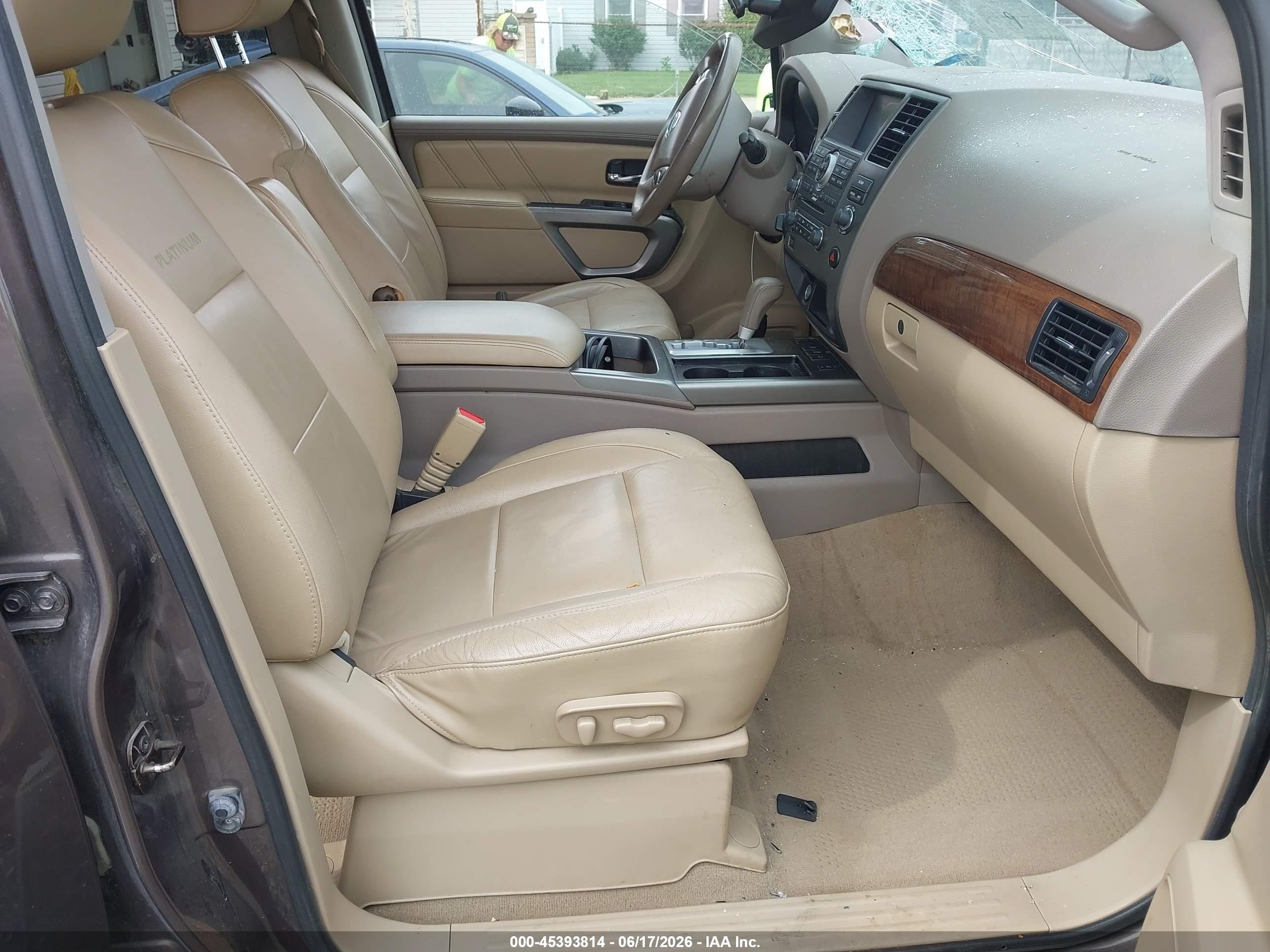 2015 Nissan Armada Platinum Brown vin: 5N1AA0NE2FN602895