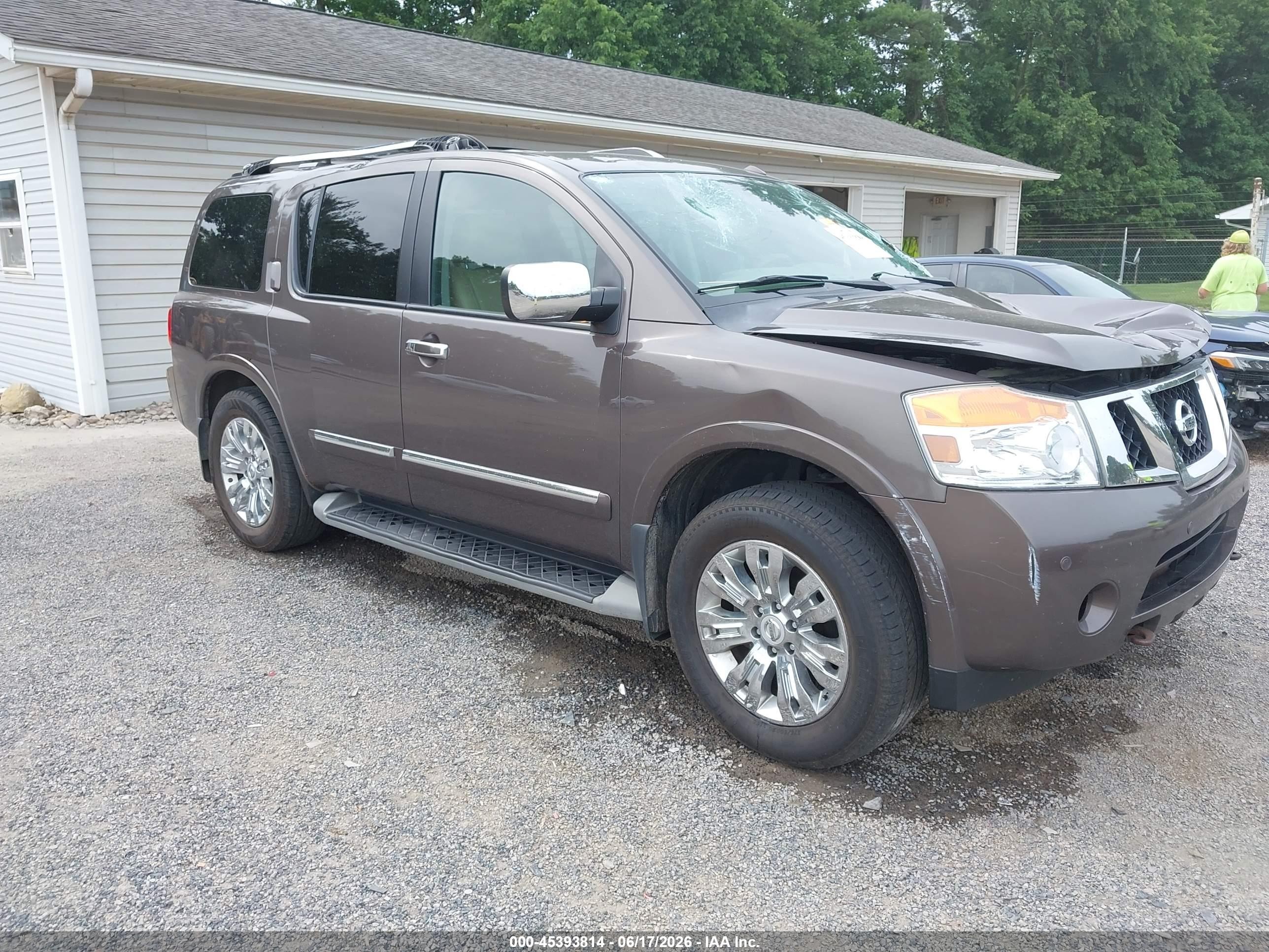 2015 Nissan Armada Platinum Brown vin: 5N1AA0NE2FN602895