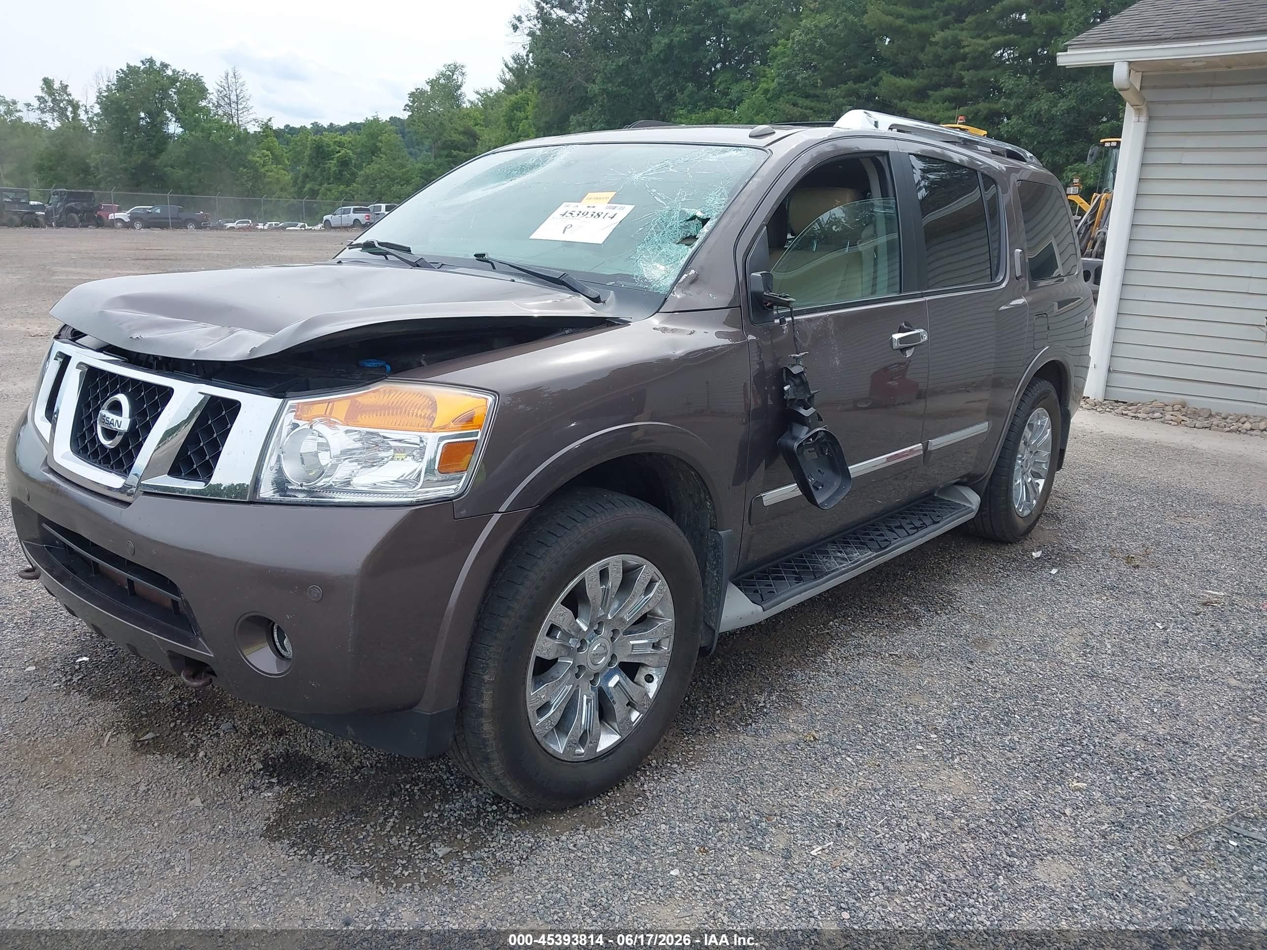 2015 Nissan Armada Platinum Brown vin: 5N1AA0NE2FN602895