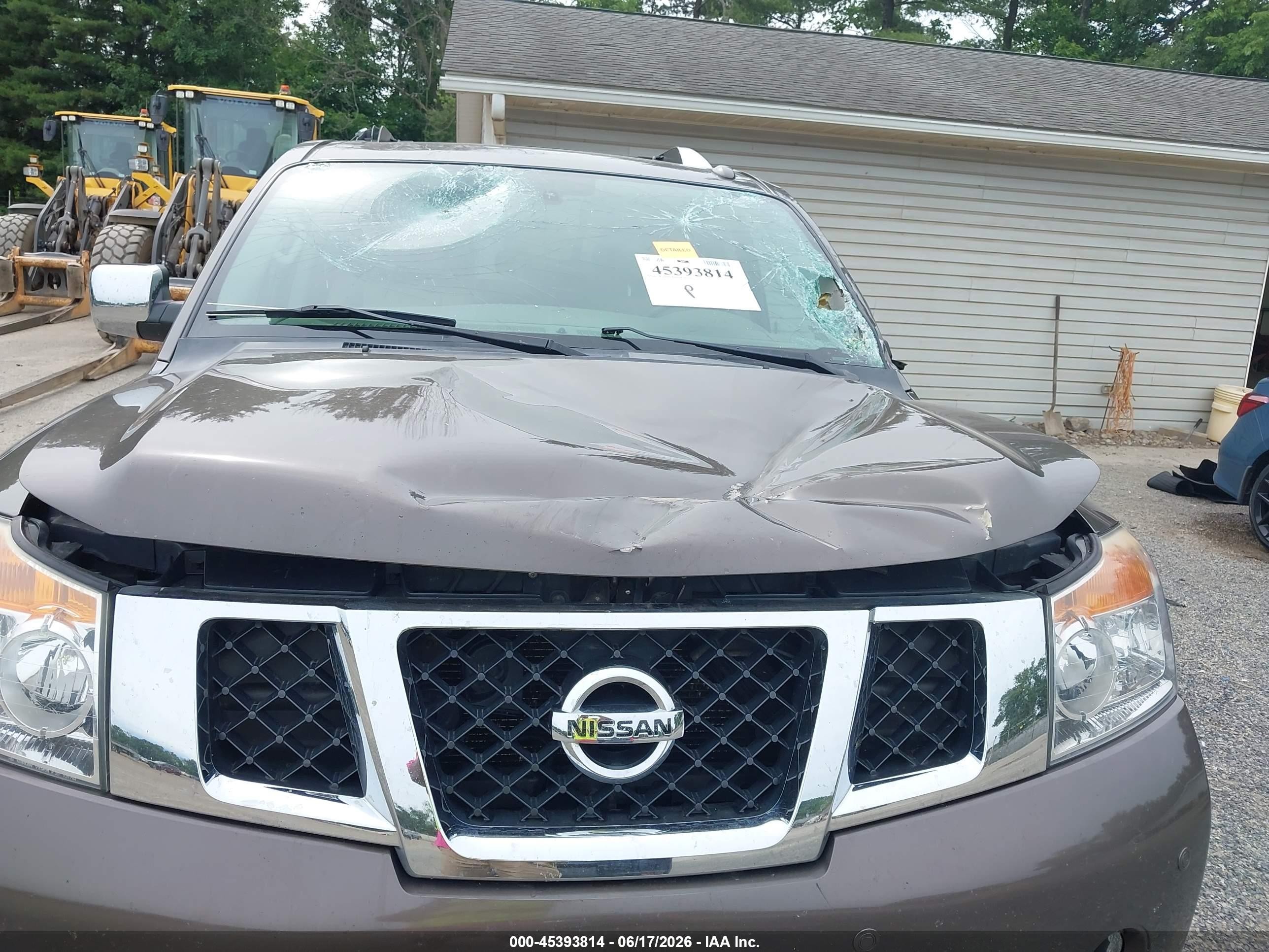 2015 Nissan Armada Platinum Brown vin: 5N1AA0NE2FN602895