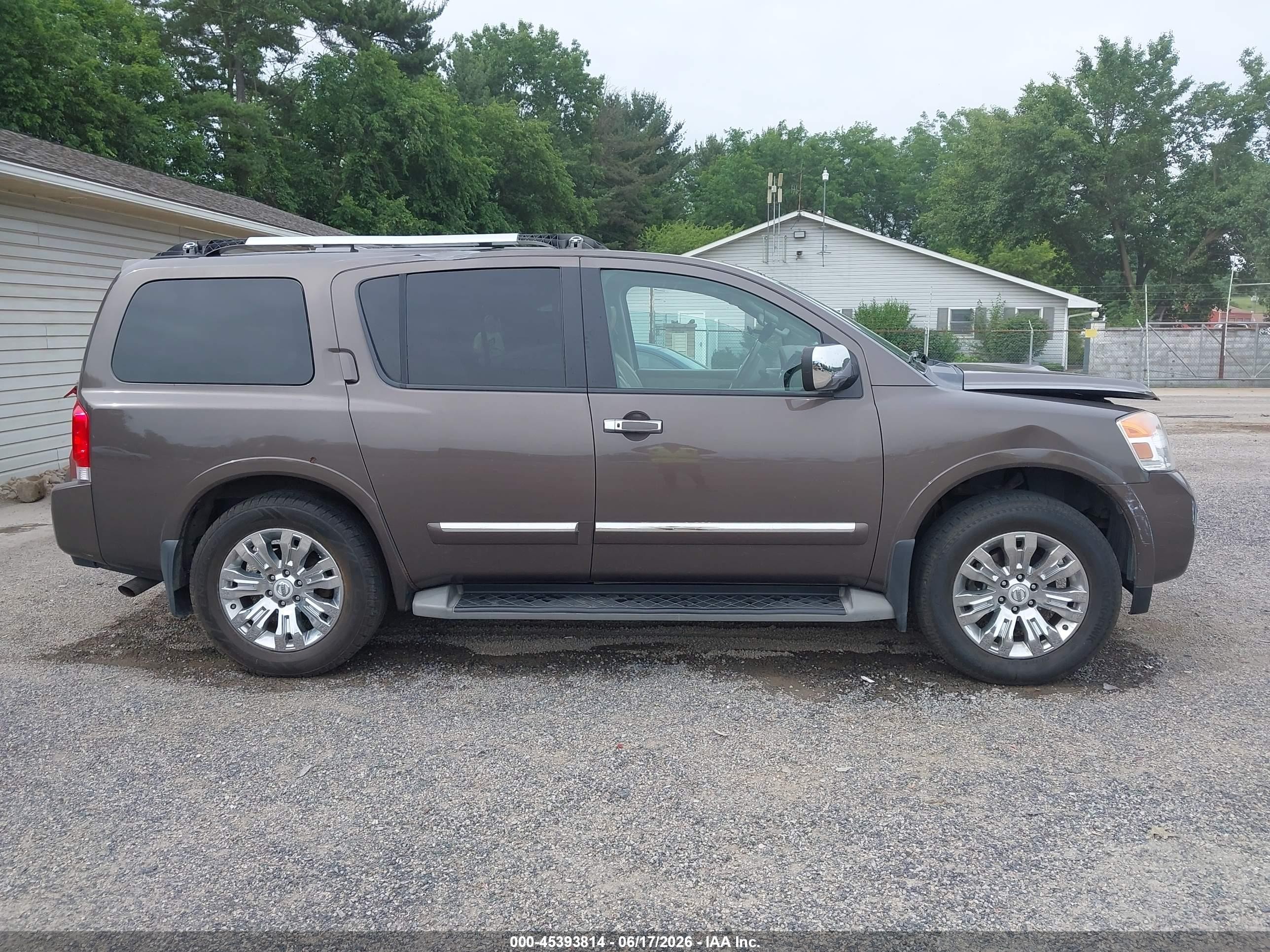 2015 Nissan Armada Platinum Brown vin: 5N1AA0NE2FN602895