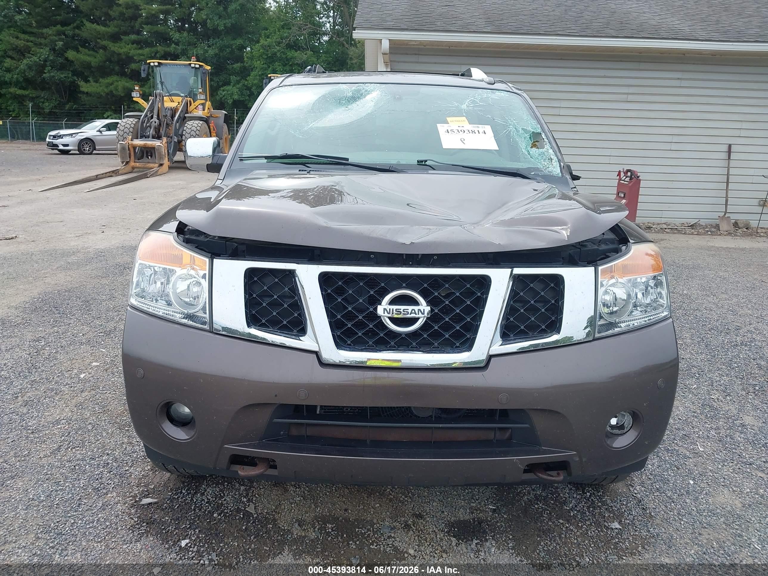 2015 Nissan Armada Platinum Brown vin: 5N1AA0NE2FN602895