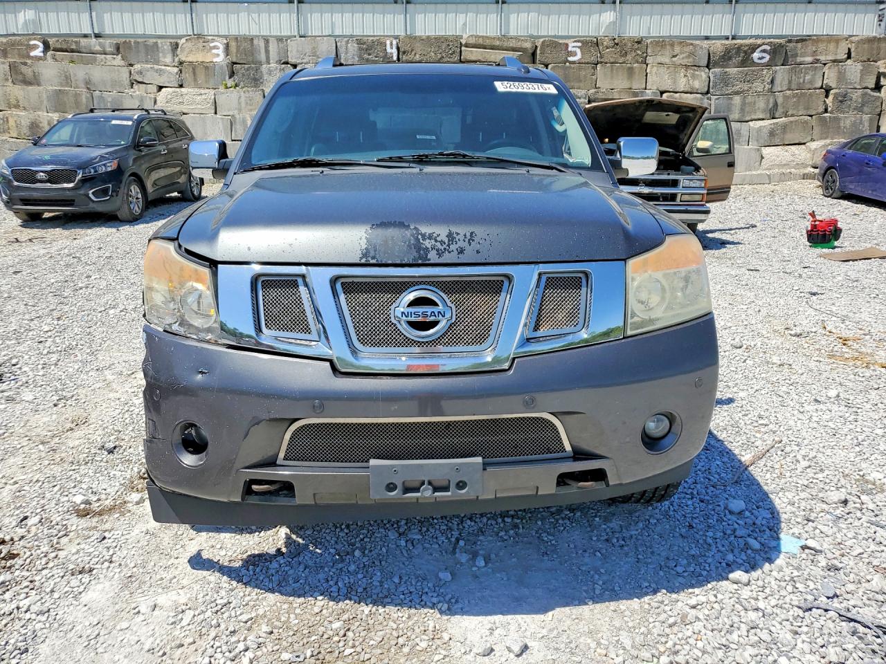 2011 Nissan Armada Platinum Gray vin: 5N1AA0NE3BN623443