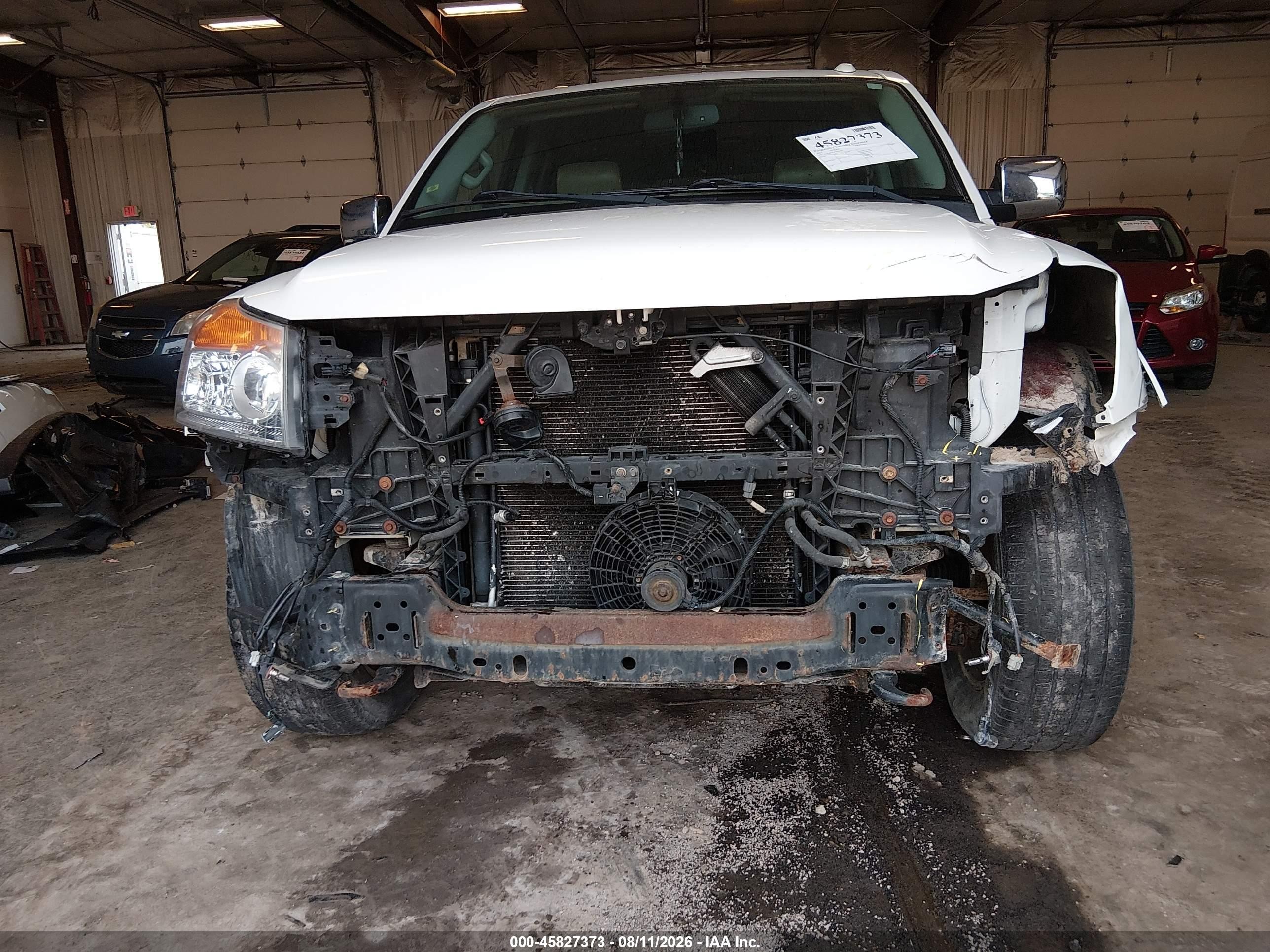 2015 Nissan Armada Platinum White vin: 5N1AA0NE3FN615283