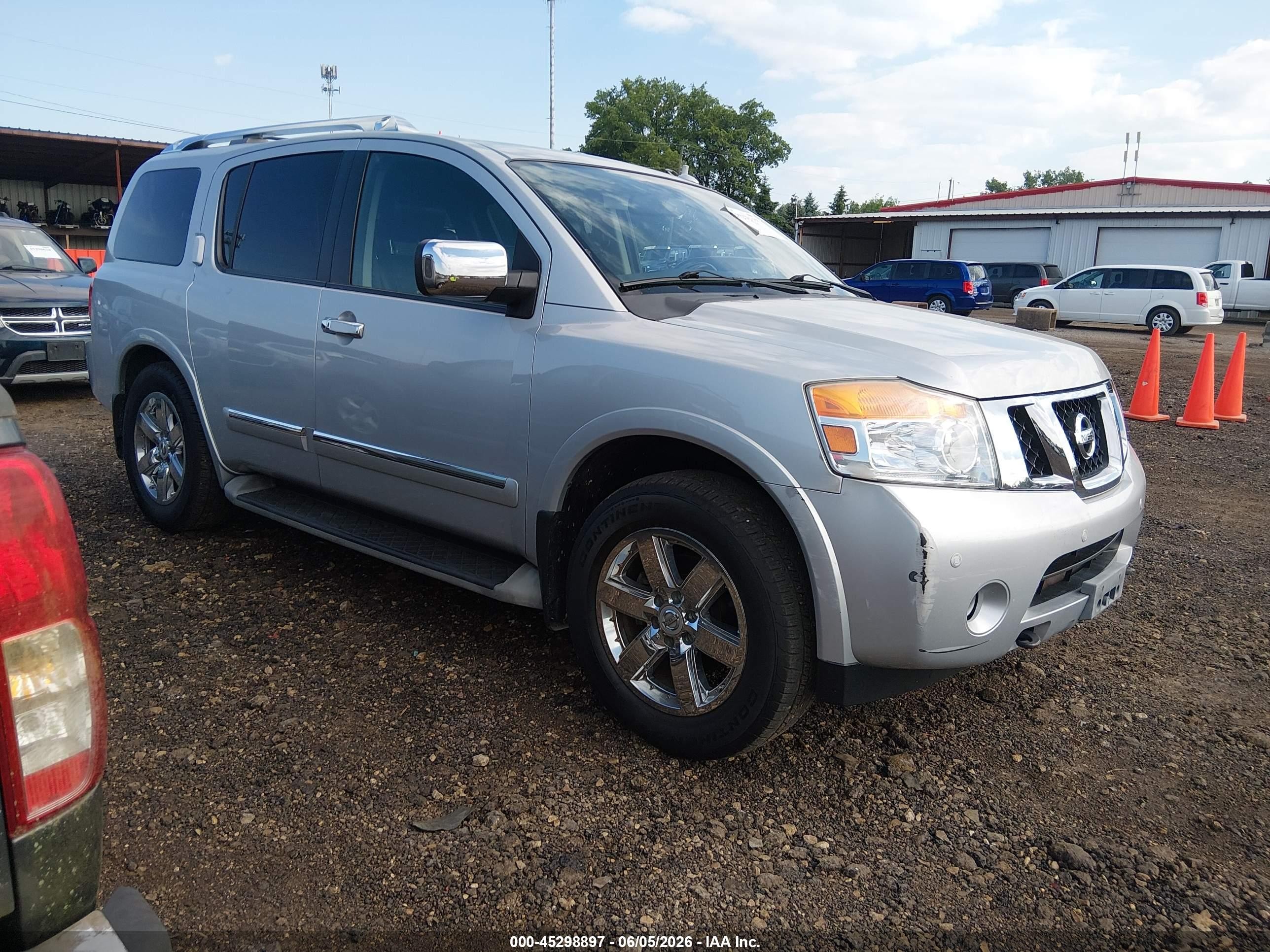 2011 Nissan Armada Platinum Gray vin: 5N1AA0NE4BN613259
