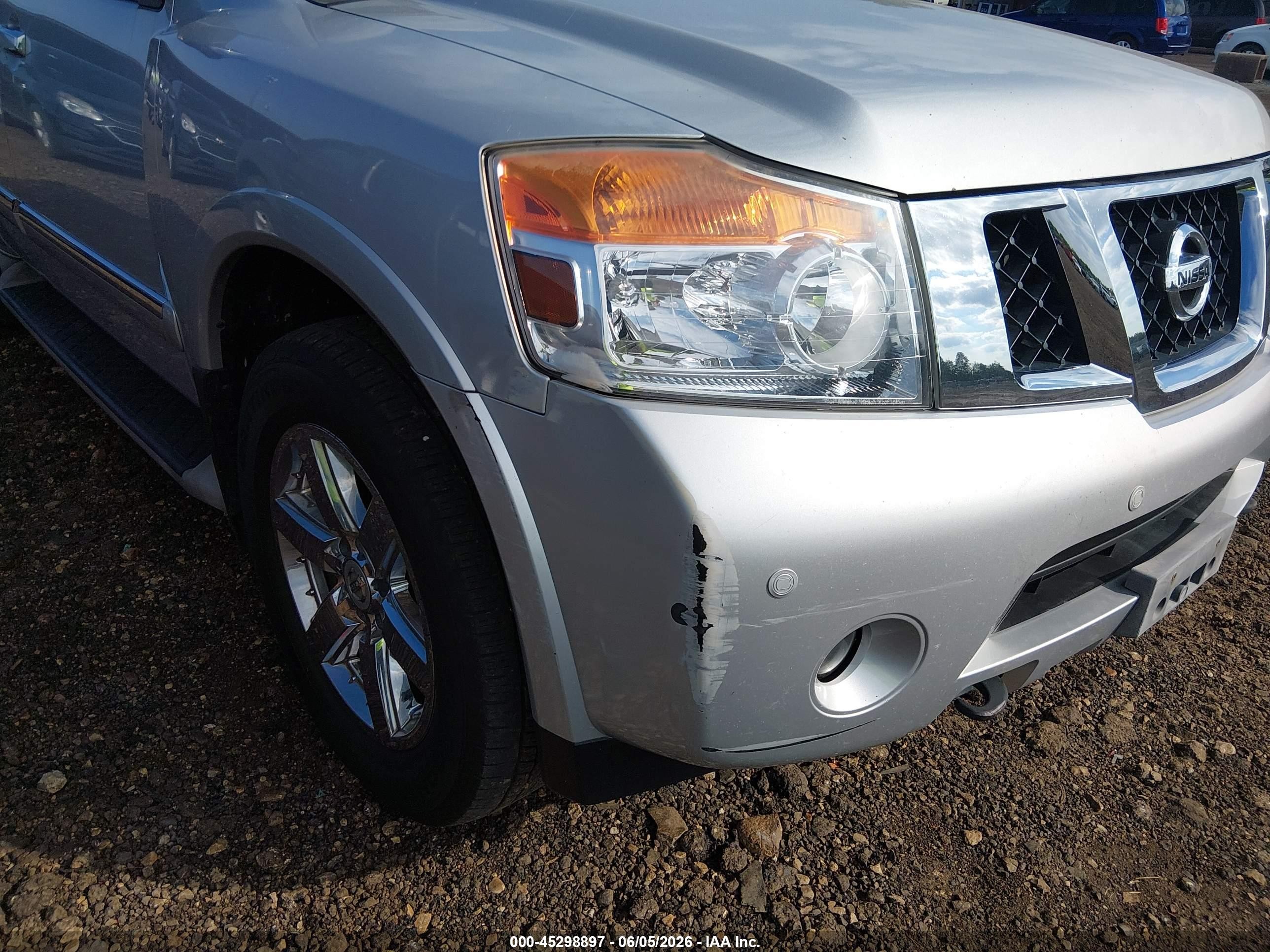 2011 Nissan Armada Platinum Gray vin: 5N1AA0NE4BN613259