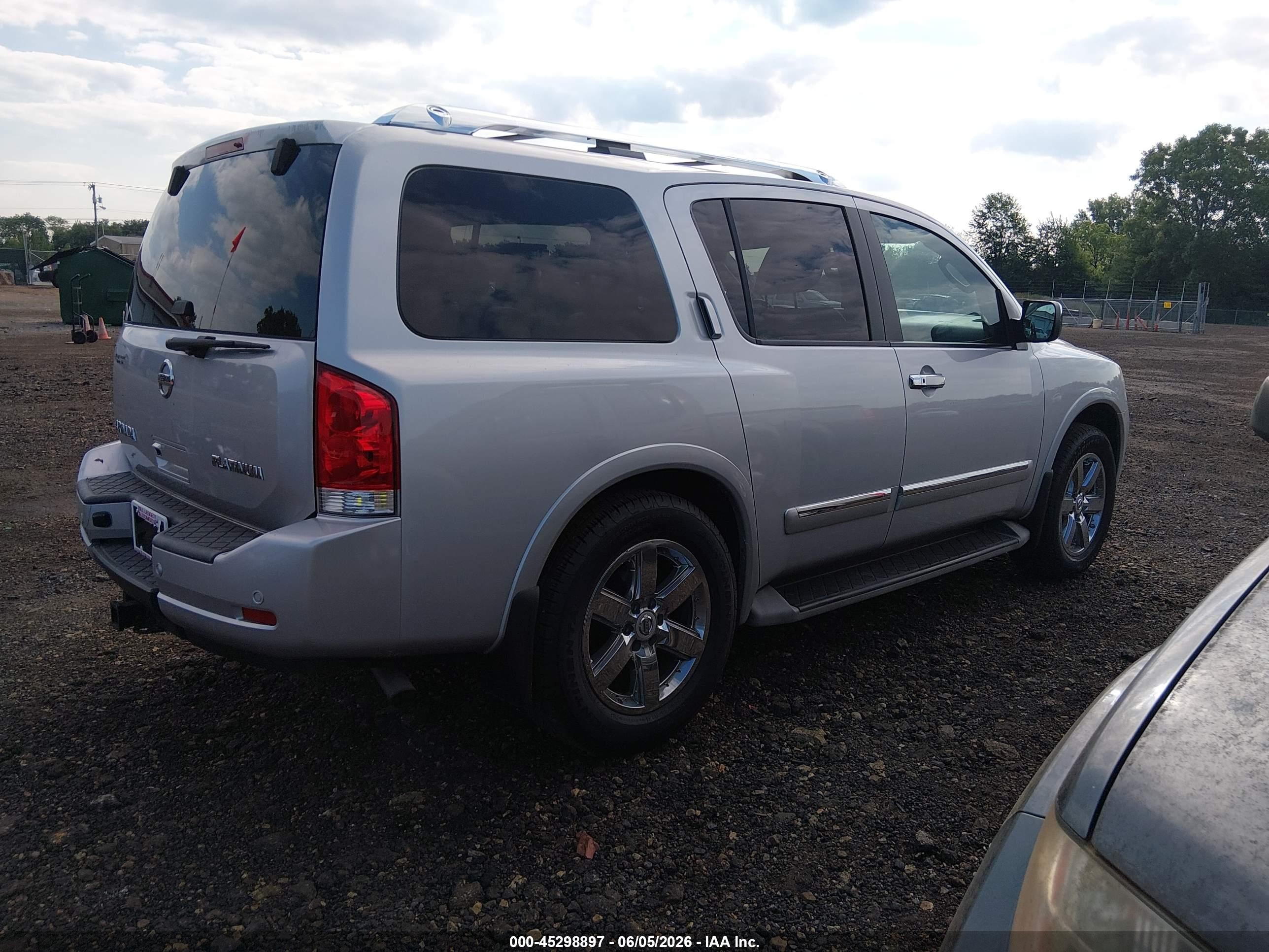 2011 Nissan Armada Platinum Gray vin: 5N1AA0NE4BN613259