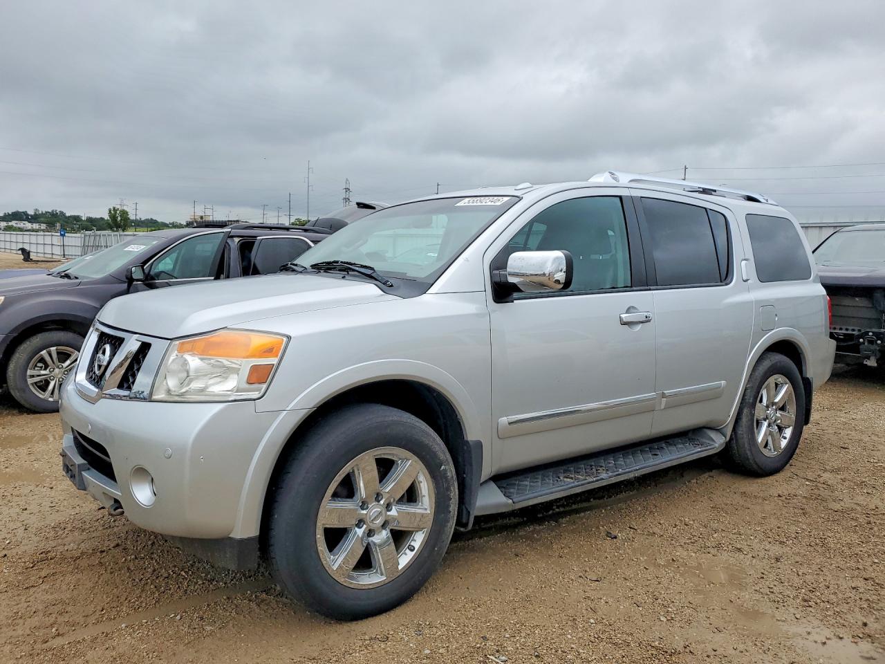2013 Nissan Armada Platinum Серебряный vin: 5N1AA0NE4DN614480