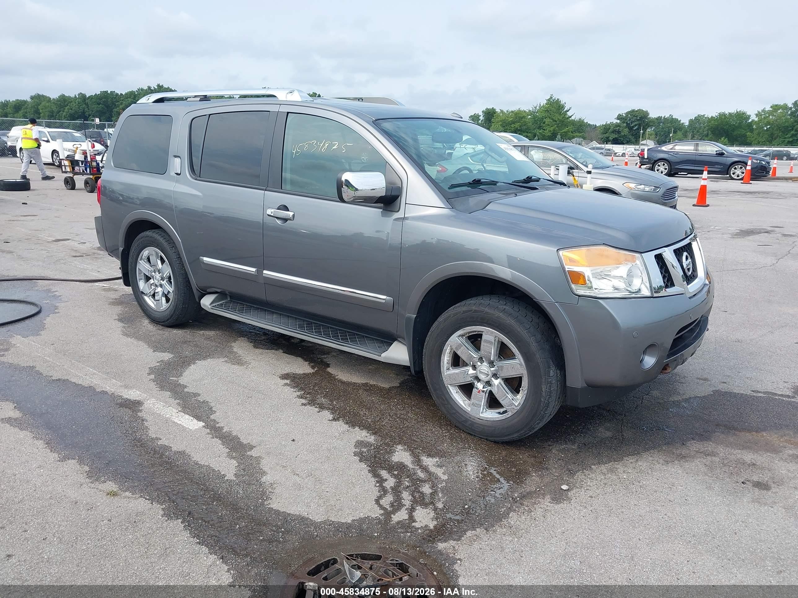 2014 Nissan Armada Platinum Gray vin: 5N1AA0NE5EN605983