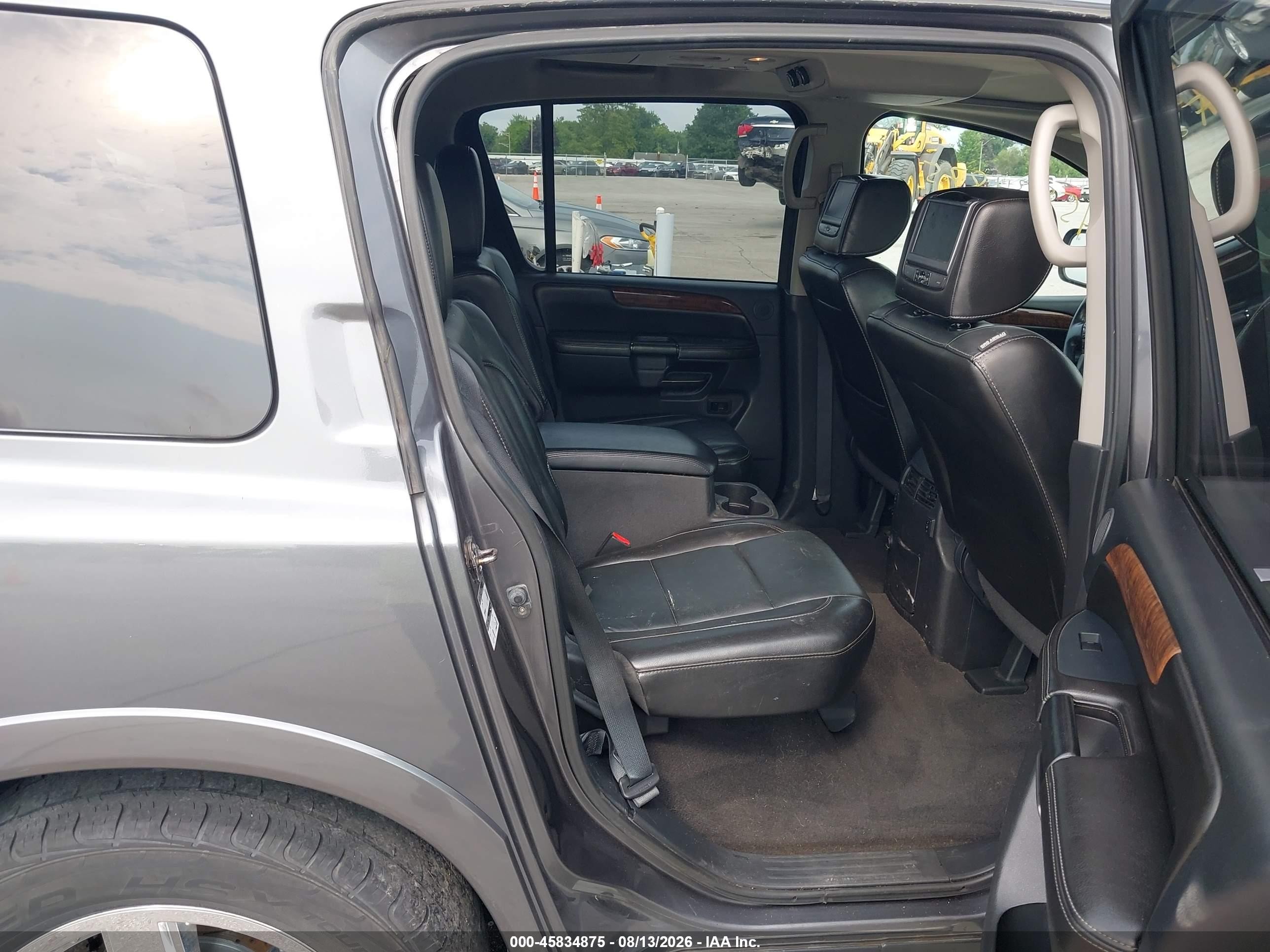 2014 Nissan Armada Platinum Серый vin: 5N1AA0NE5EN605983