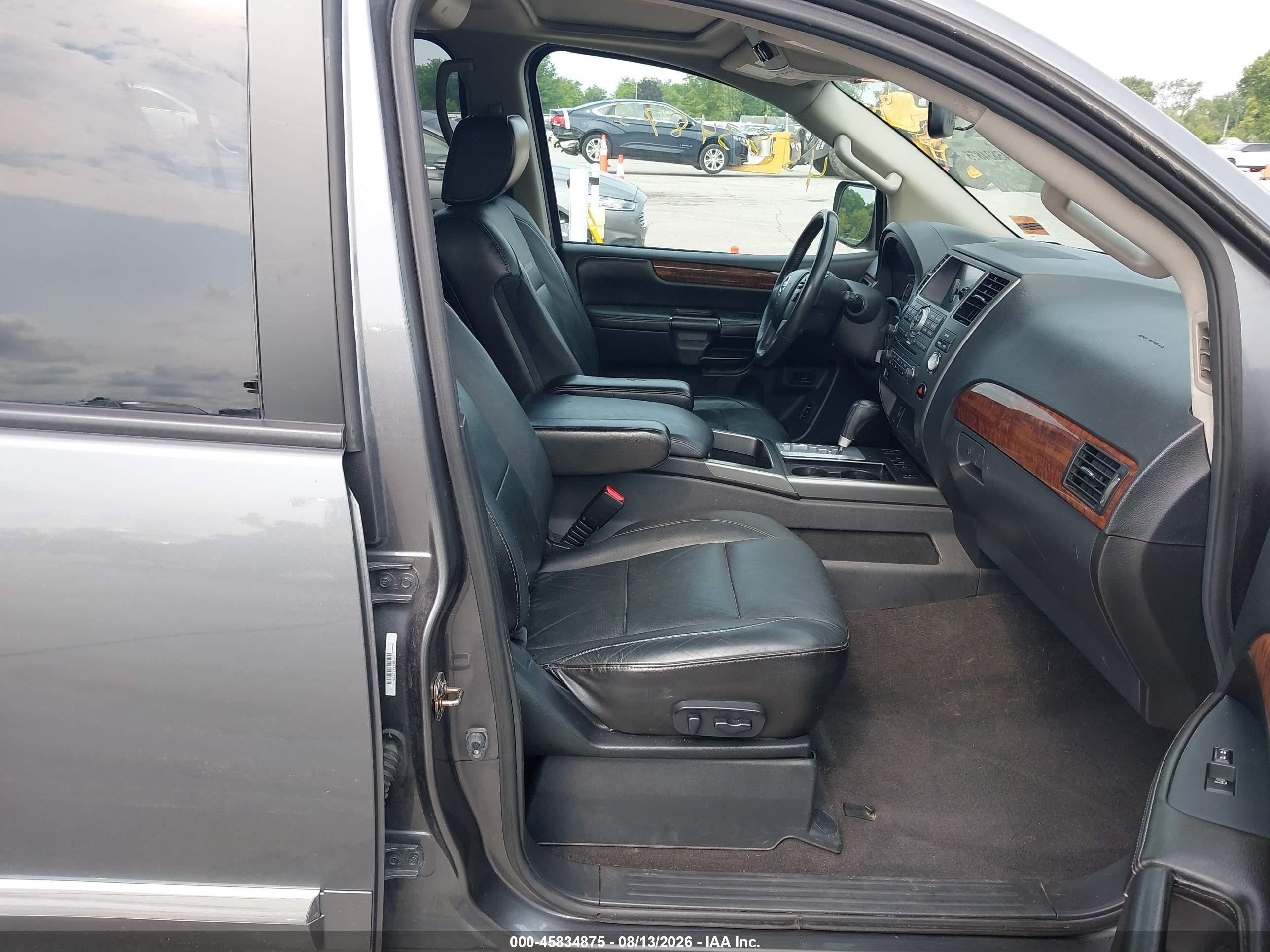 2014 Nissan Armada Platinum Серый vin: 5N1AA0NE5EN605983
