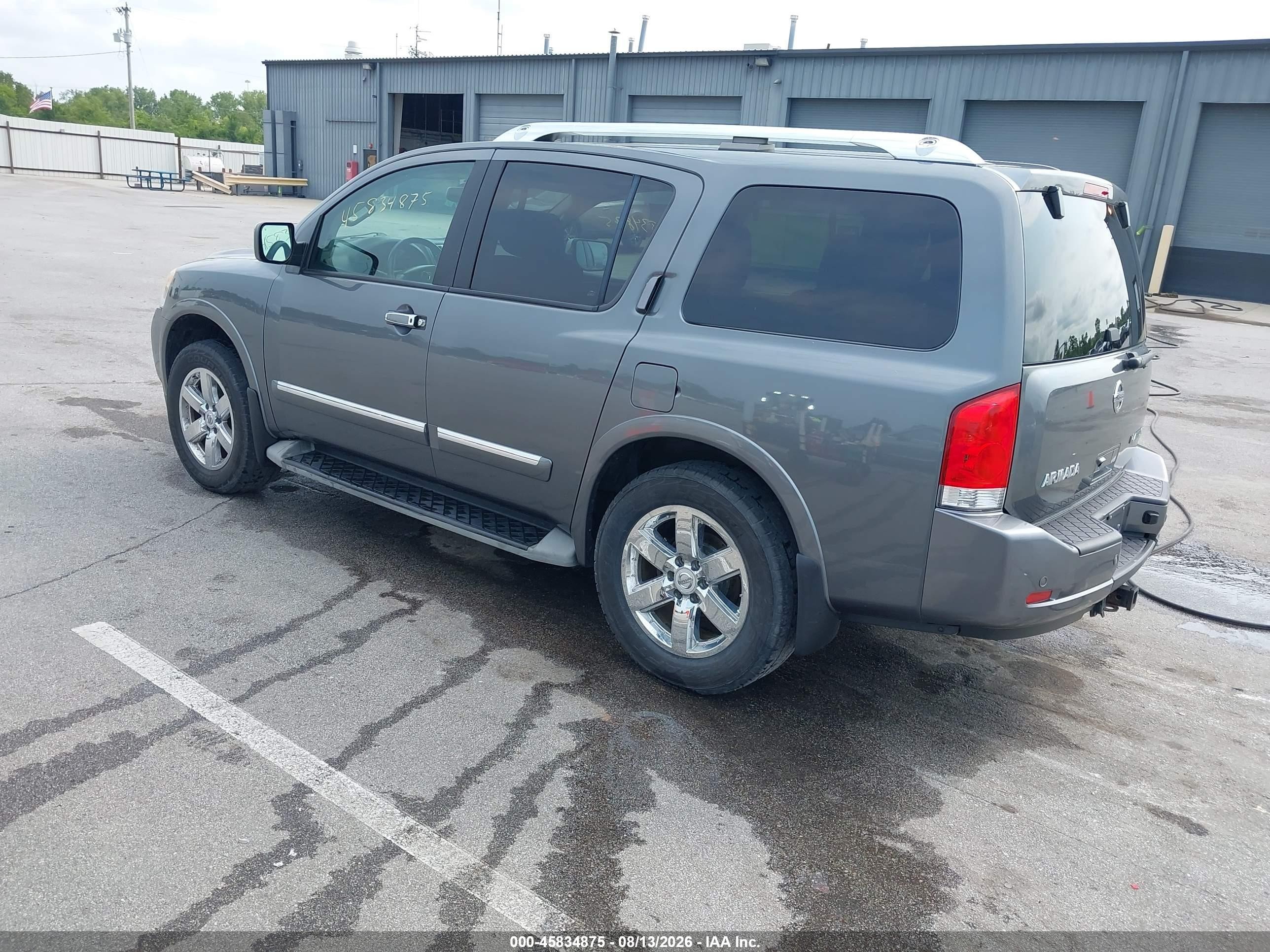 2014 Nissan Armada Platinum Серый vin: 5N1AA0NE5EN605983