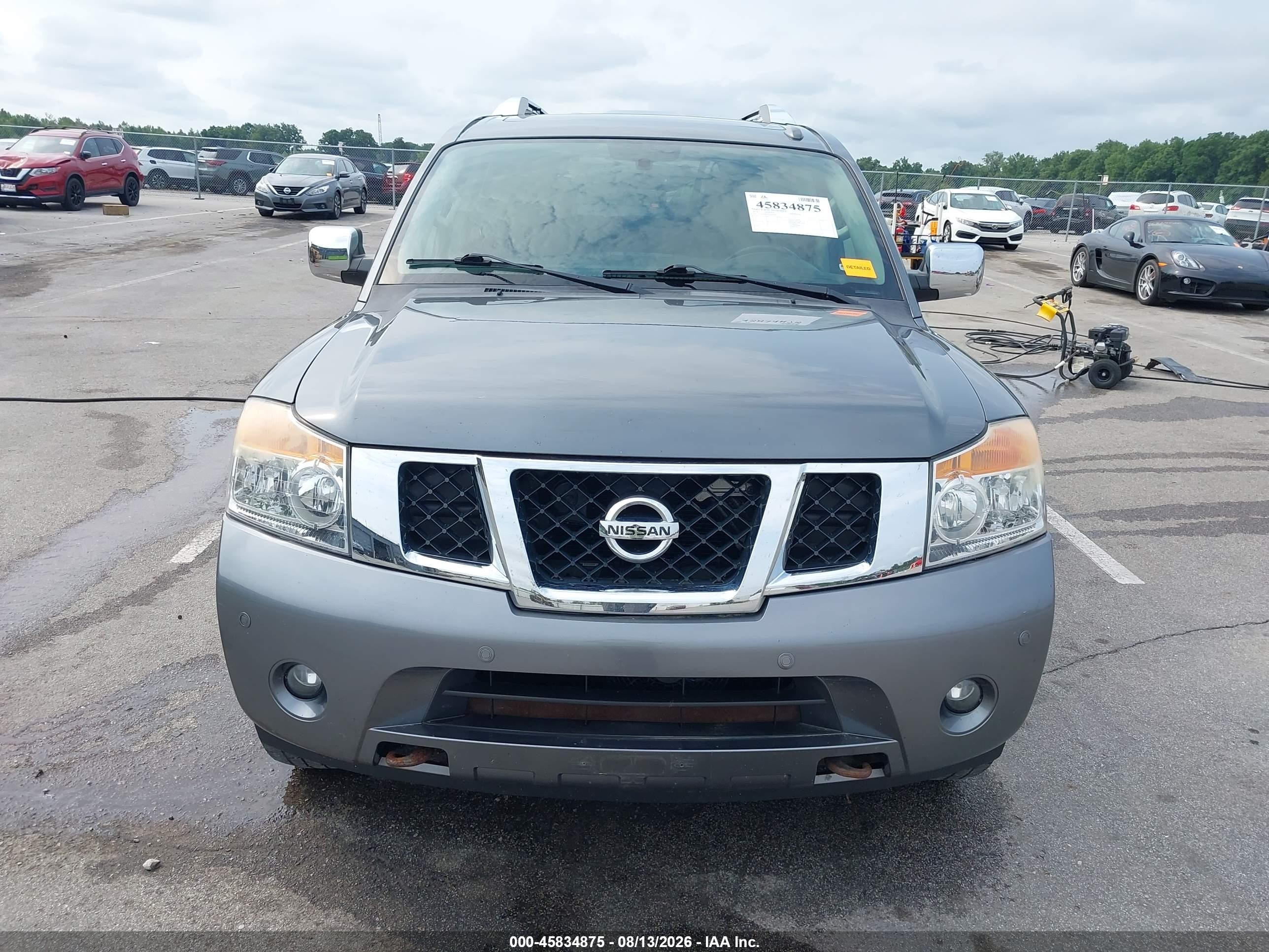 2014 Nissan Armada Platinum Серый vin: 5N1AA0NE5EN605983
