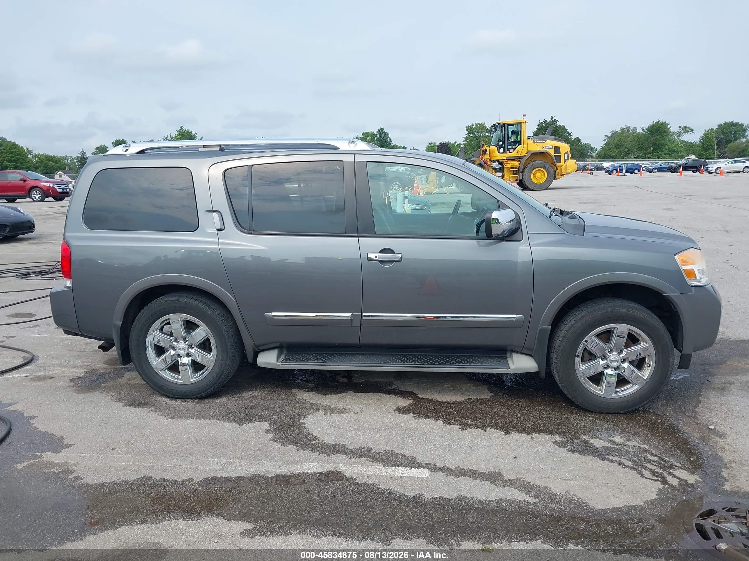 2014 Nissan Armada Platinum Серый vin: 5N1AA0NE5EN605983