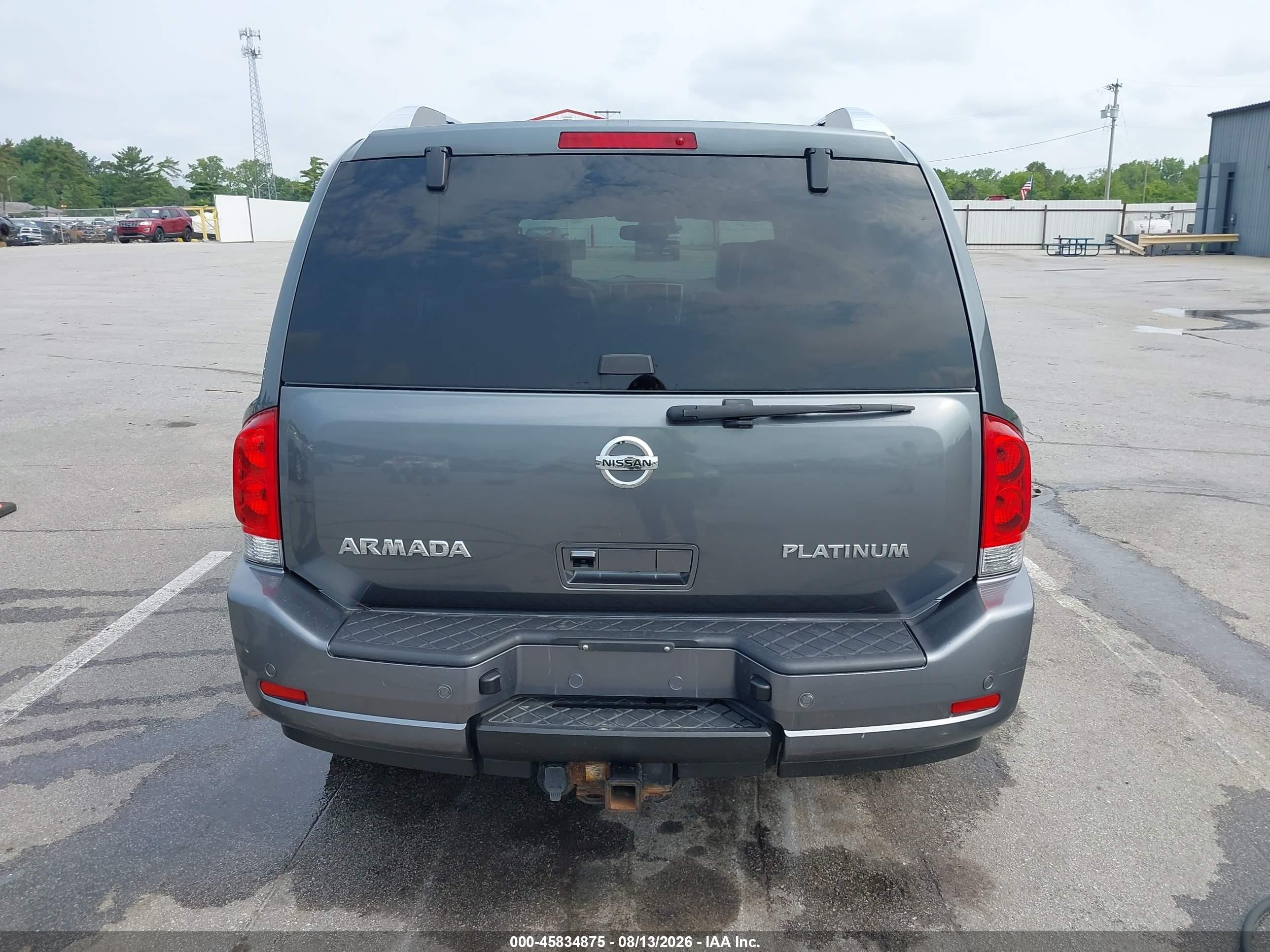 2014 Nissan Armada Platinum Серый vin: 5N1AA0NE5EN605983