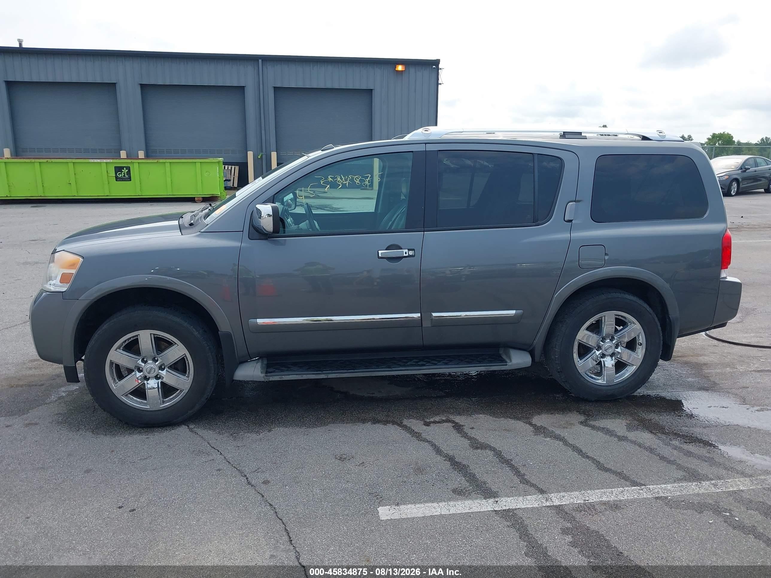 2014 Nissan Armada Platinum Серый vin: 5N1AA0NE5EN605983