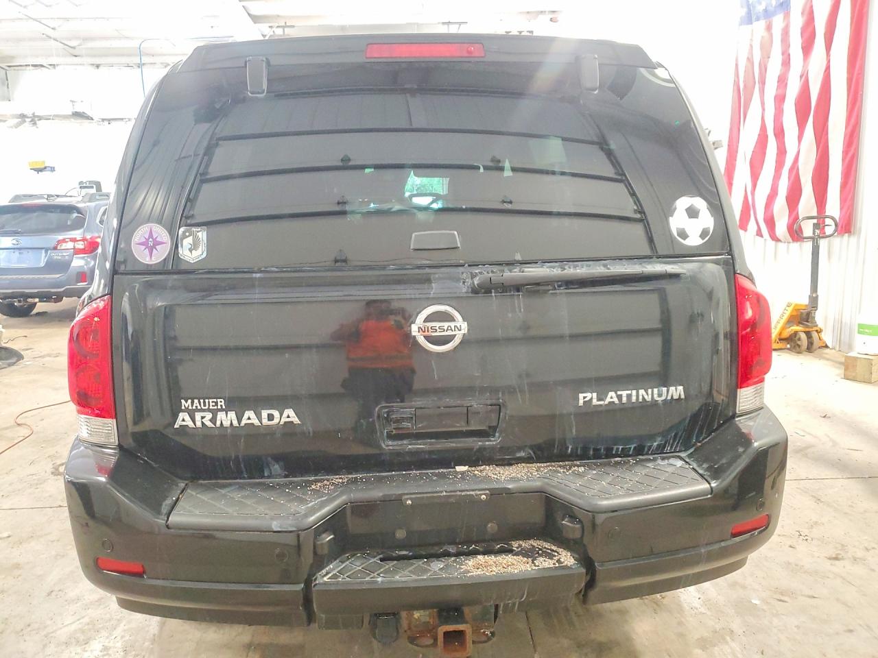 2015 Nissan Armada Platinum Черный vin: 5N1AA0NE5FN621599