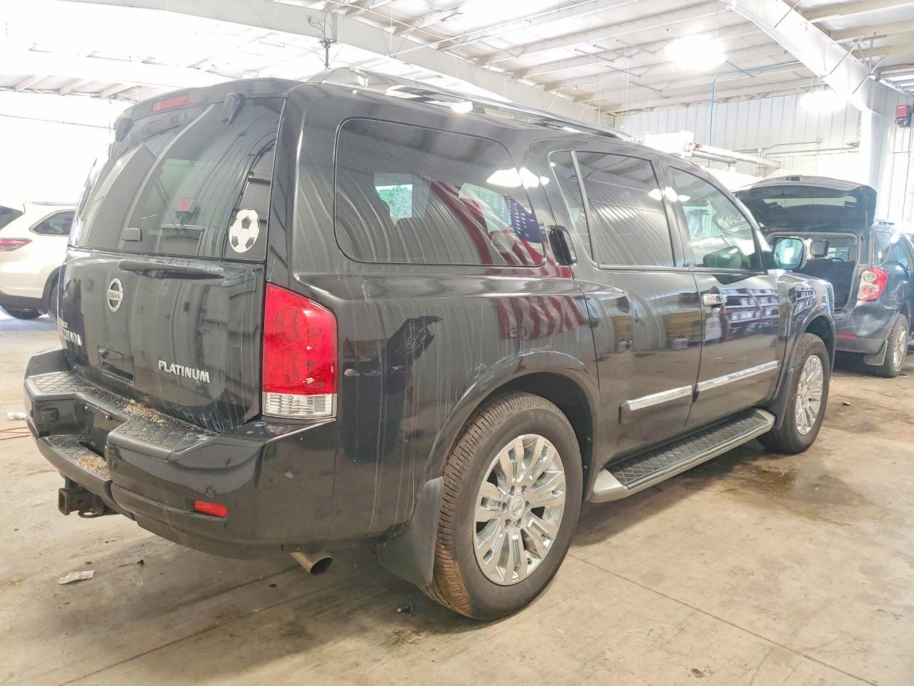 2015 Nissan Armada Platinum Черный vin: 5N1AA0NE5FN621599