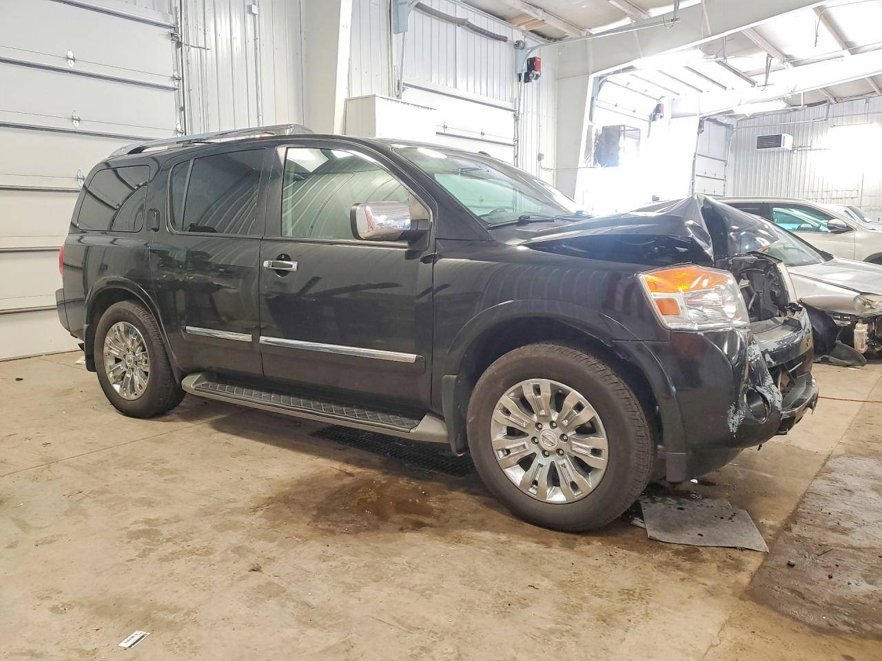 2015 Nissan Armada Platinum Черный vin: 5N1AA0NE5FN621599