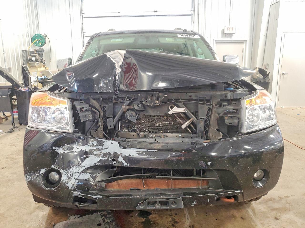 2015 Nissan Armada Platinum Черный vin: 5N1AA0NE5FN621599