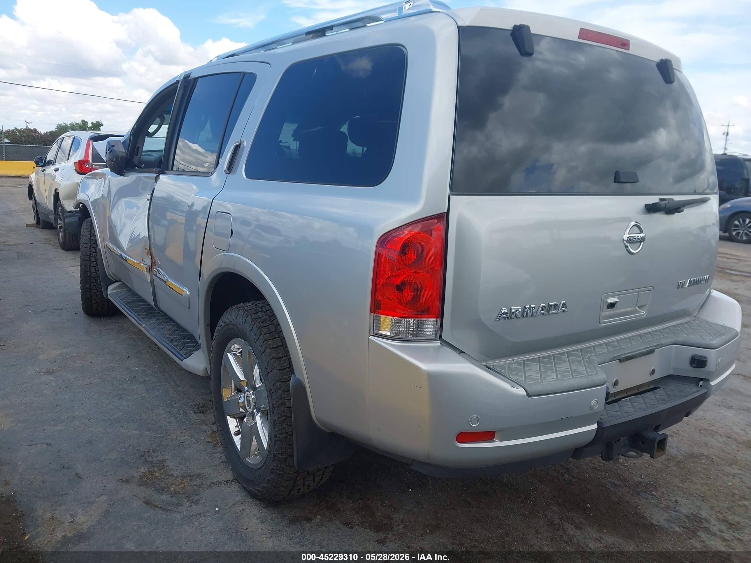 2010 Nissan Armada Platinum Gray vin: 5N1AA0NE6AN622947