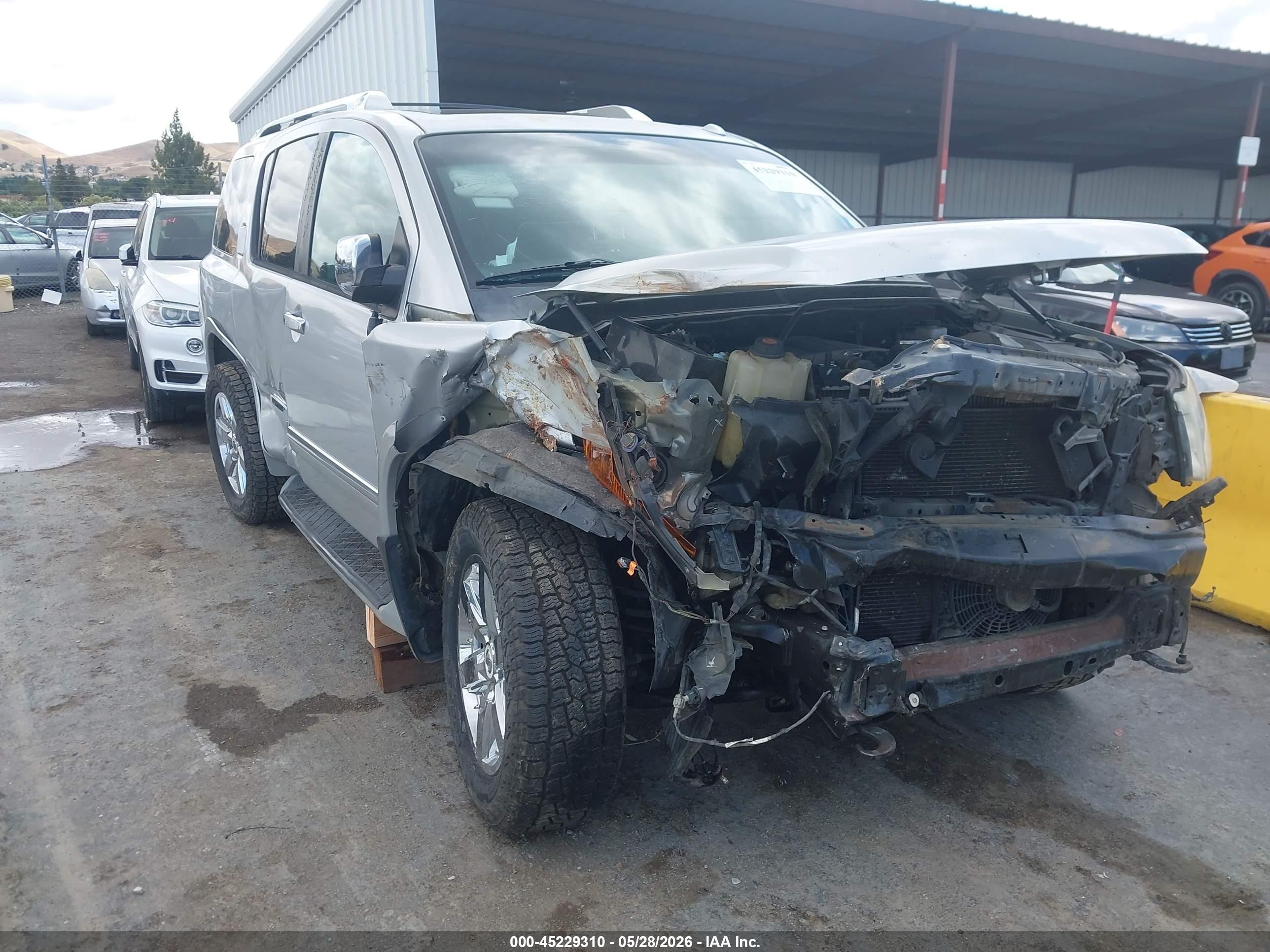 2010 Nissan Armada Platinum Gray vin: 5N1AA0NE6AN622947