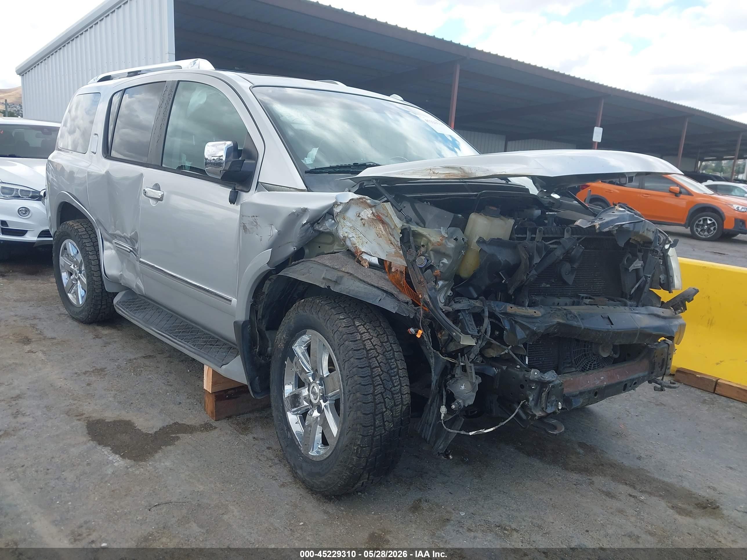 2010 Nissan Armada Platinum Gray vin: 5N1AA0NE6AN622947