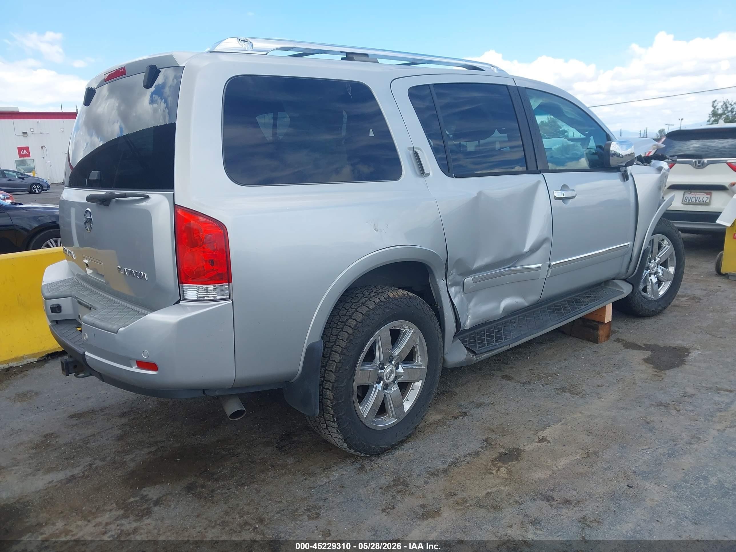 2010 Nissan Armada Platinum Gray vin: 5N1AA0NE6AN622947