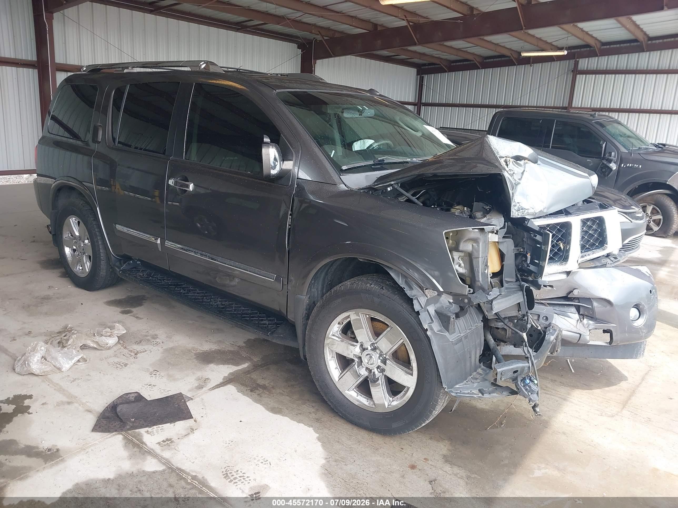 2010 Nissan Armada Platinum Gray vin: 5N1AA0NE6AN623175