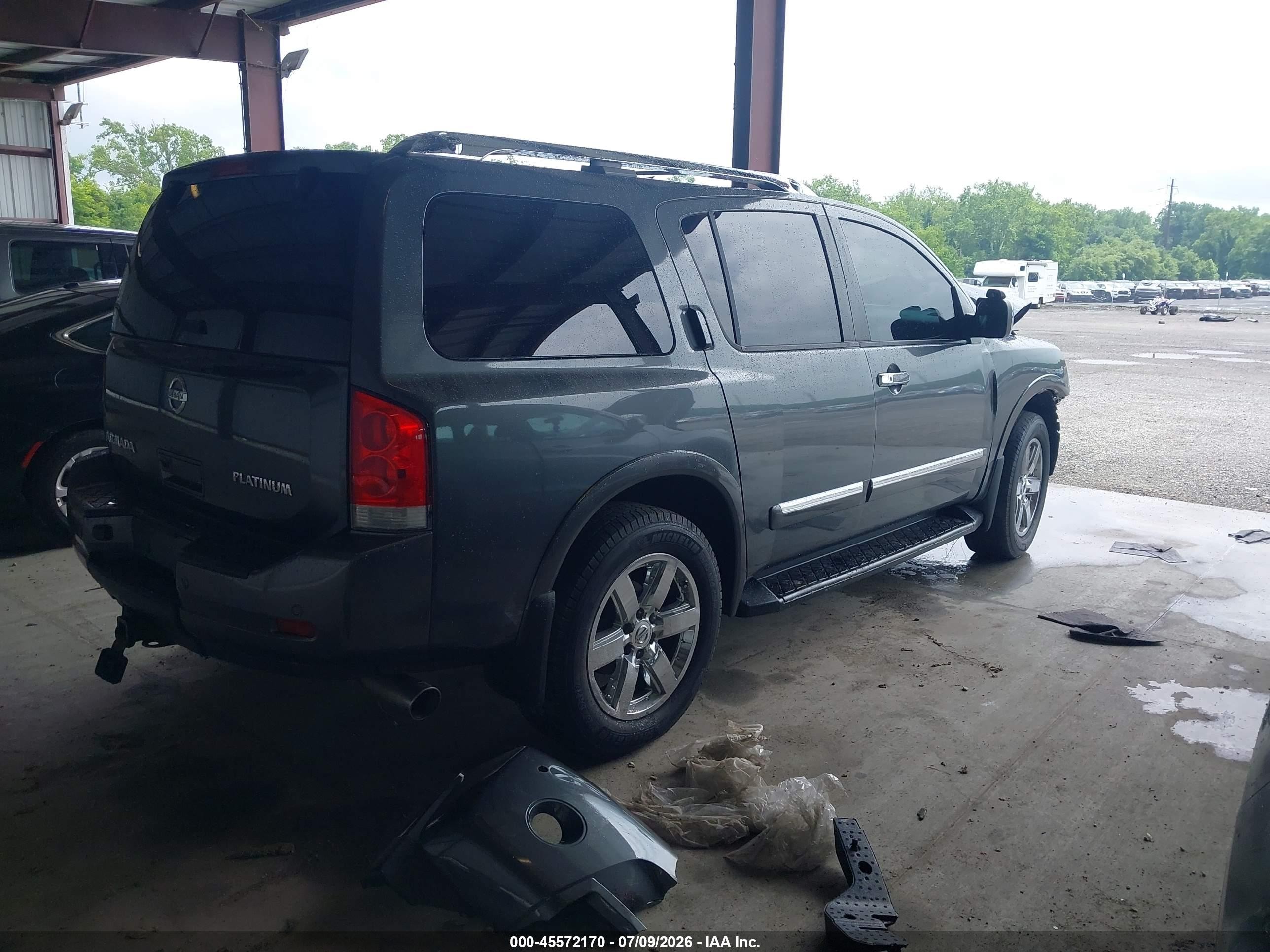 2010 Nissan Armada Platinum Gray vin: 5N1AA0NE6AN623175