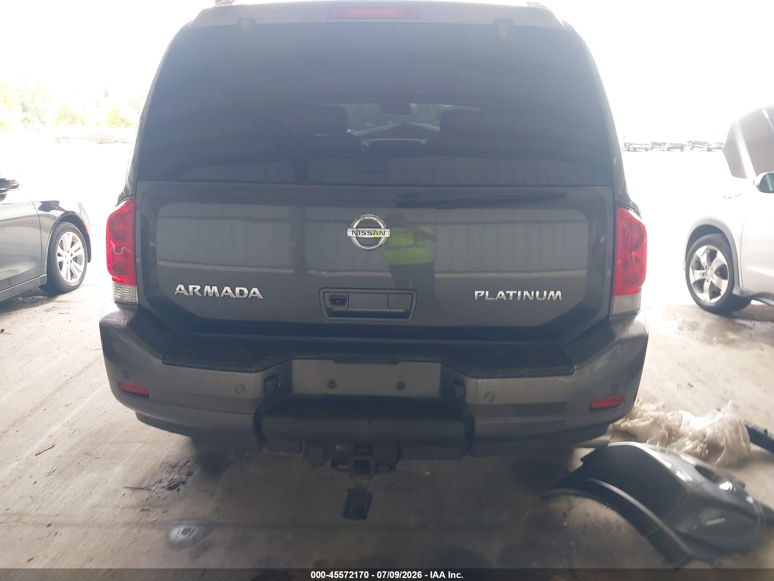 2010 Nissan Armada Platinum Gray vin: 5N1AA0NE6AN623175