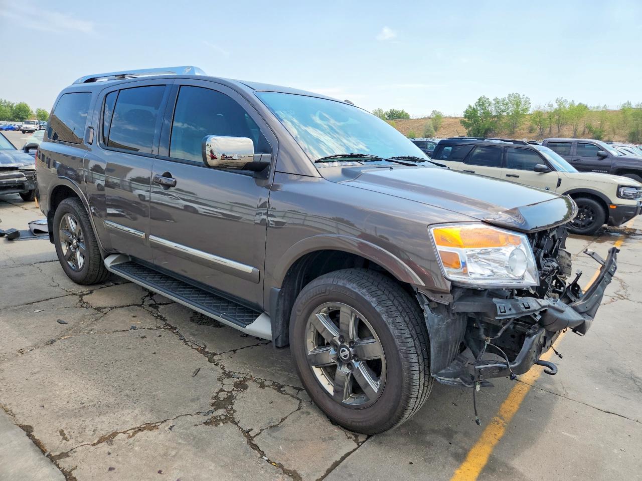 2013 Nissan Armada Platinum Brown vin: 5N1AA0NE6DN611760