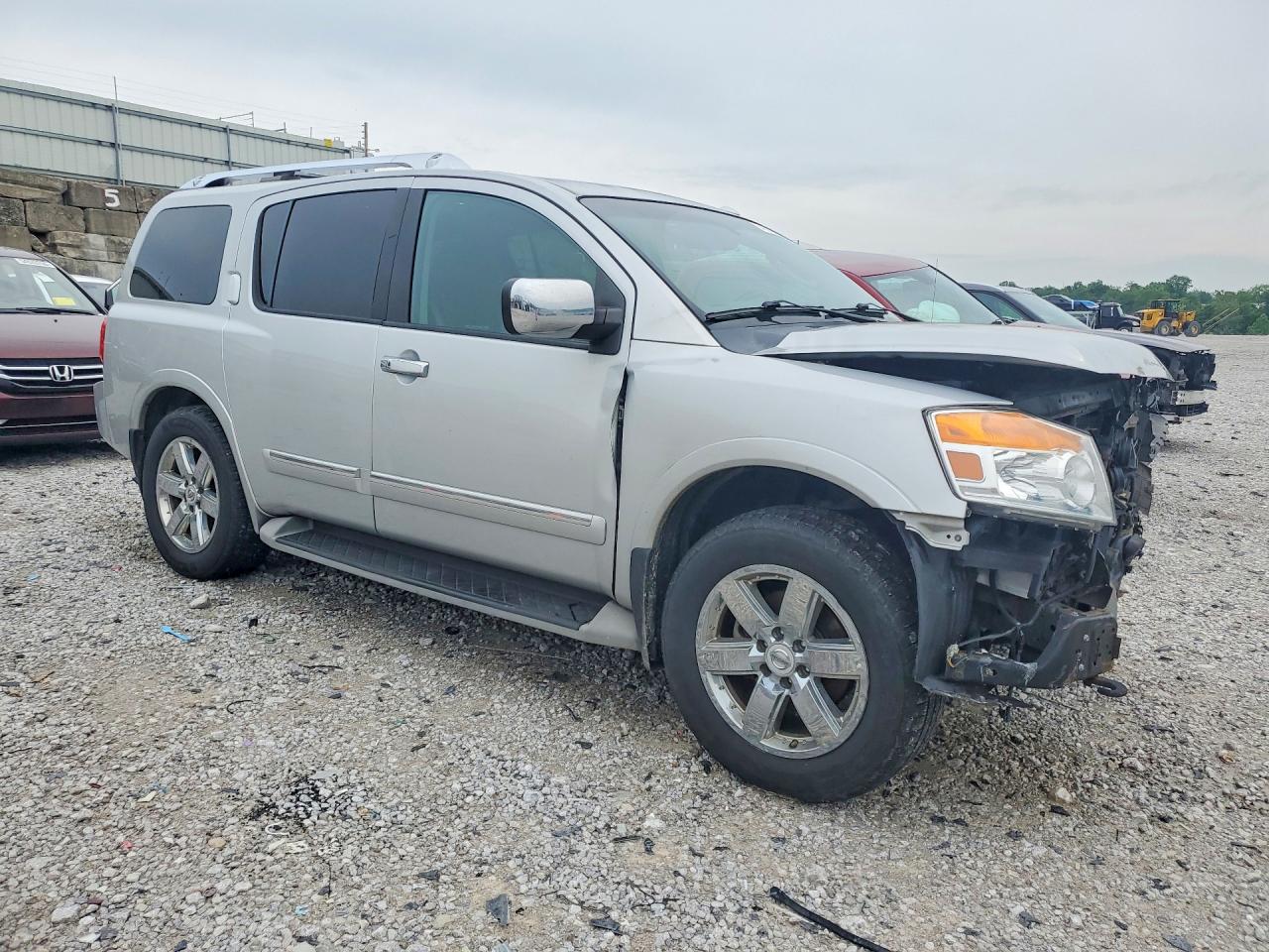 2011 Nissan Armada Platinum Silver vin: 5N1AA0NE8BN613152