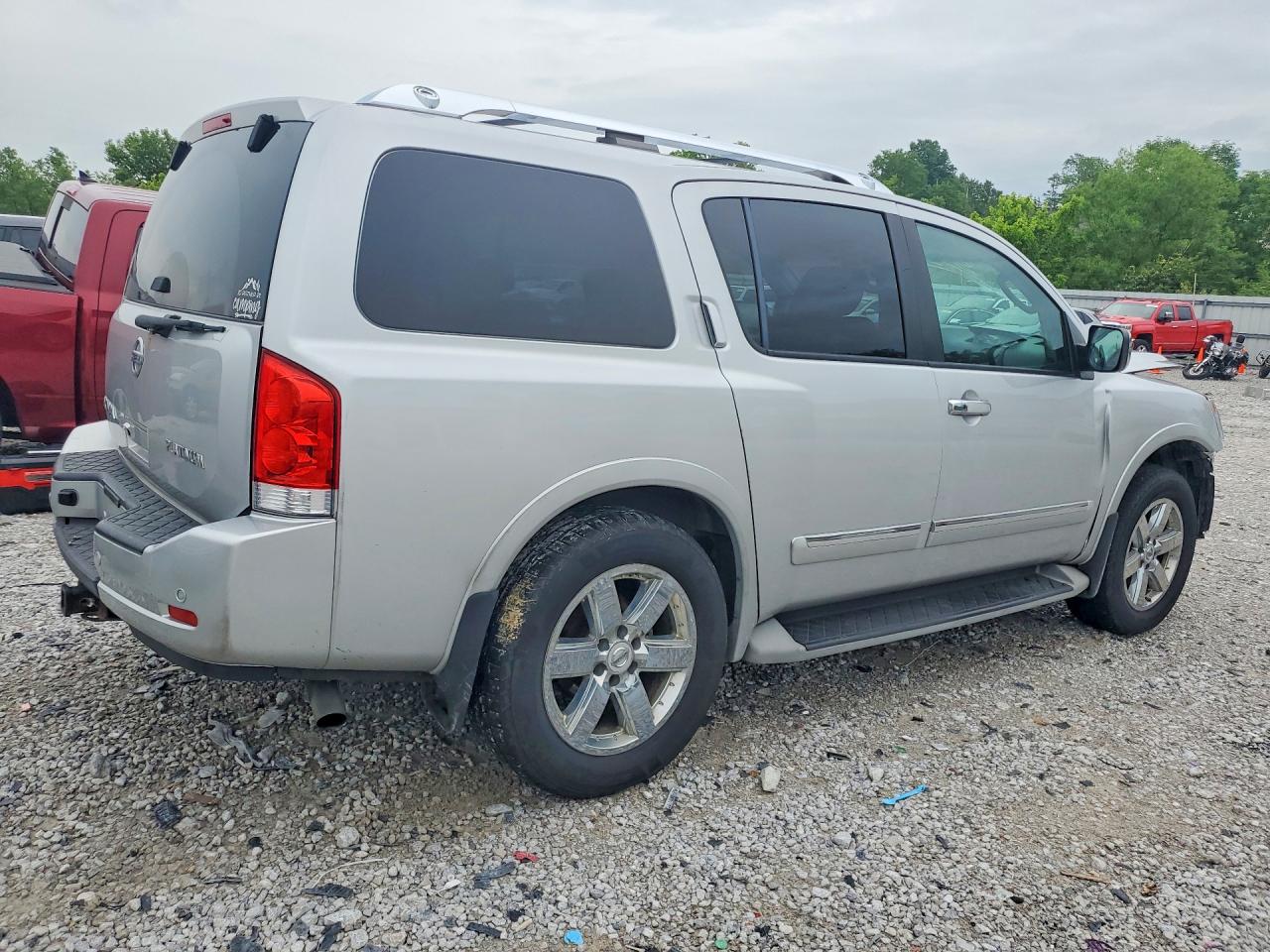2011 Nissan Armada Platinum Silver vin: 5N1AA0NE8BN613152