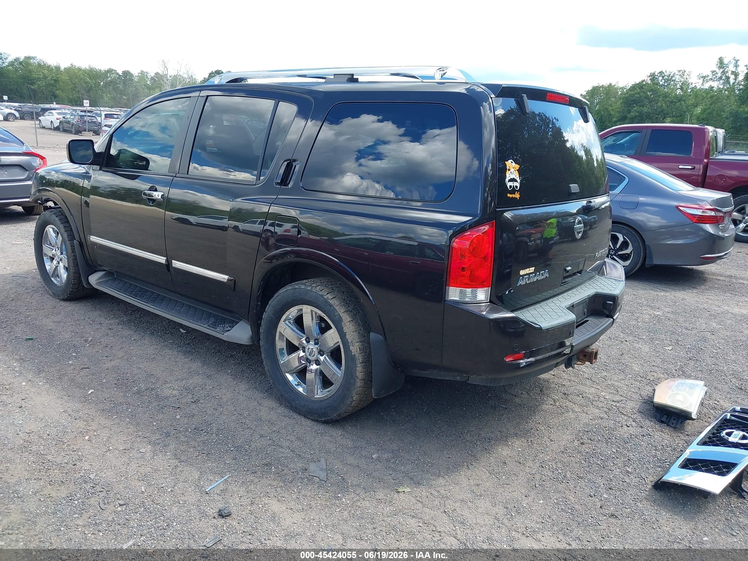 2012 Nissan Armada Platinum Black vin: 5N1AA0NE8CN606963
