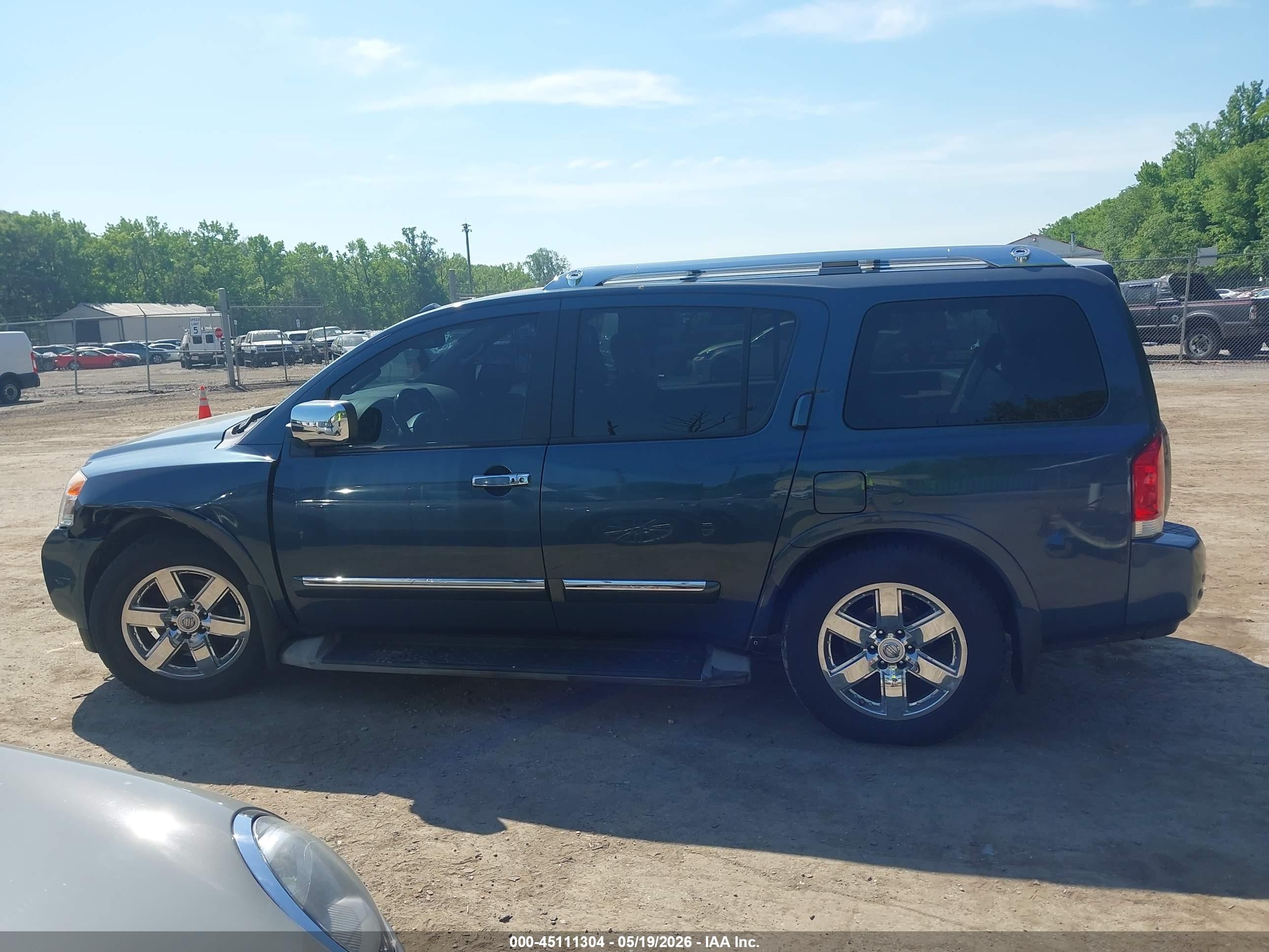 2013 Nissan Armada Platinum Dark Blue vin: 5N1AA0NE8DN615745