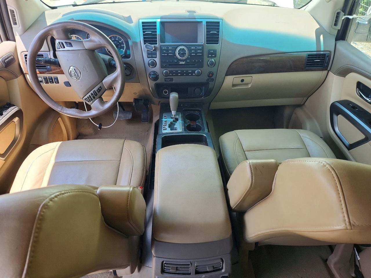 2015 Nissan Armada Platinum White vin: 5N1AA0NE8FN609950