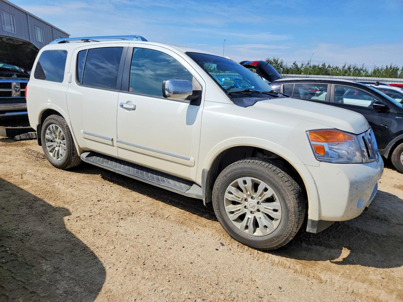 2015 Nissan Armada Platinum White vin: 5N1AA0NE8FN612704
