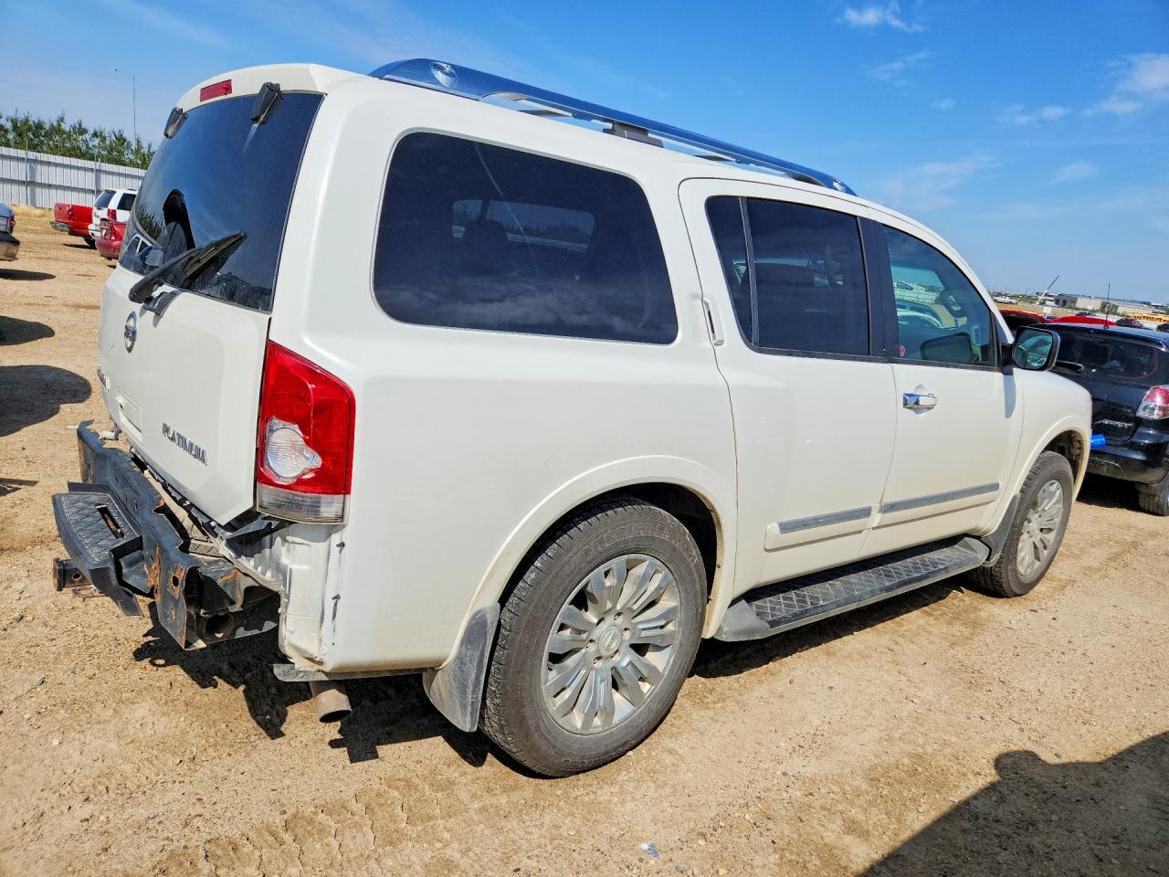 2015 Nissan Armada Platinum White vin: 5N1AA0NE8FN612704