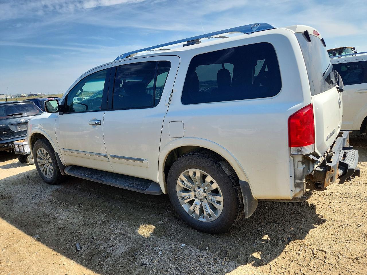 2015 Nissan Armada Platinum White vin: 5N1AA0NE8FN612704