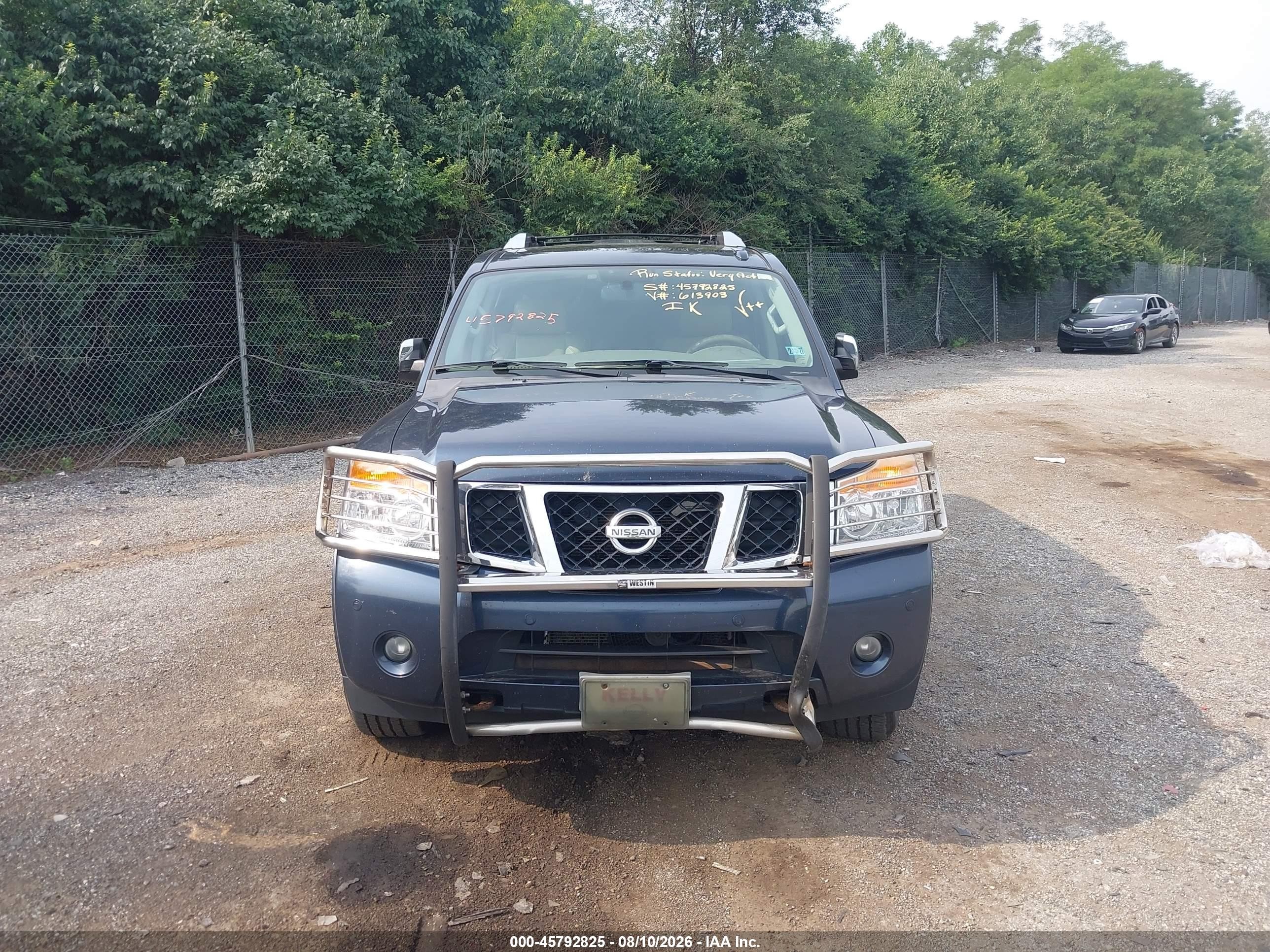 2015 Nissan Armada Platinum Navy vin: 5N1AA0NE8FN613903