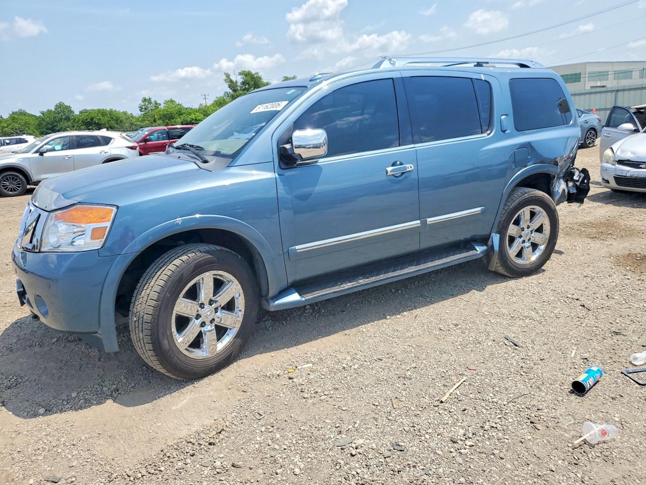 2011 Nissan Armada Platinum Blue vin: 5N1AA0NE9BN600801