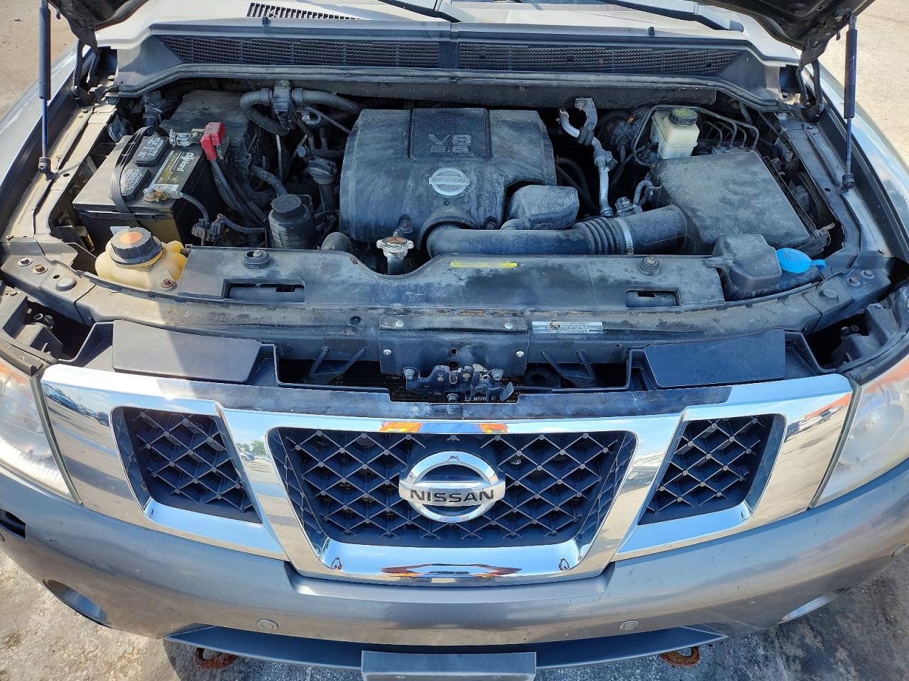 2013 Nissan Armada Platinum Серый vin: 5N1AA0NE9DN608898