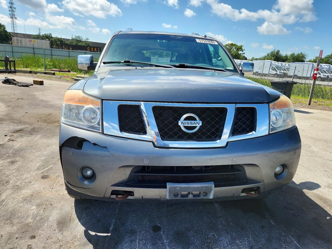 2013 Nissan Armada Platinum Серый vin: 5N1AA0NE9DN608898