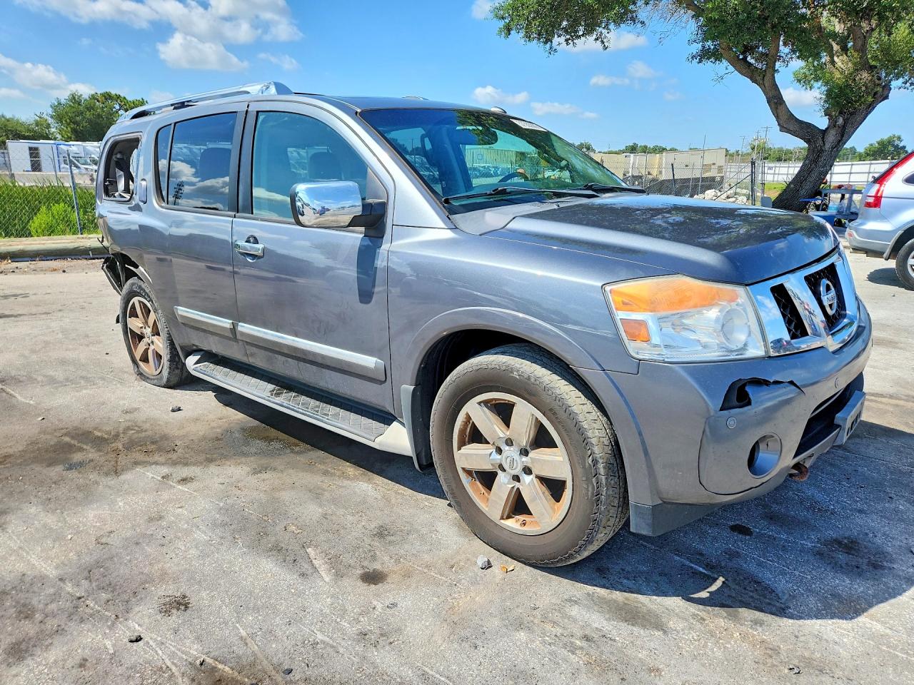 2013 Nissan Armada Platinum Серый vin: 5N1AA0NE9DN608898